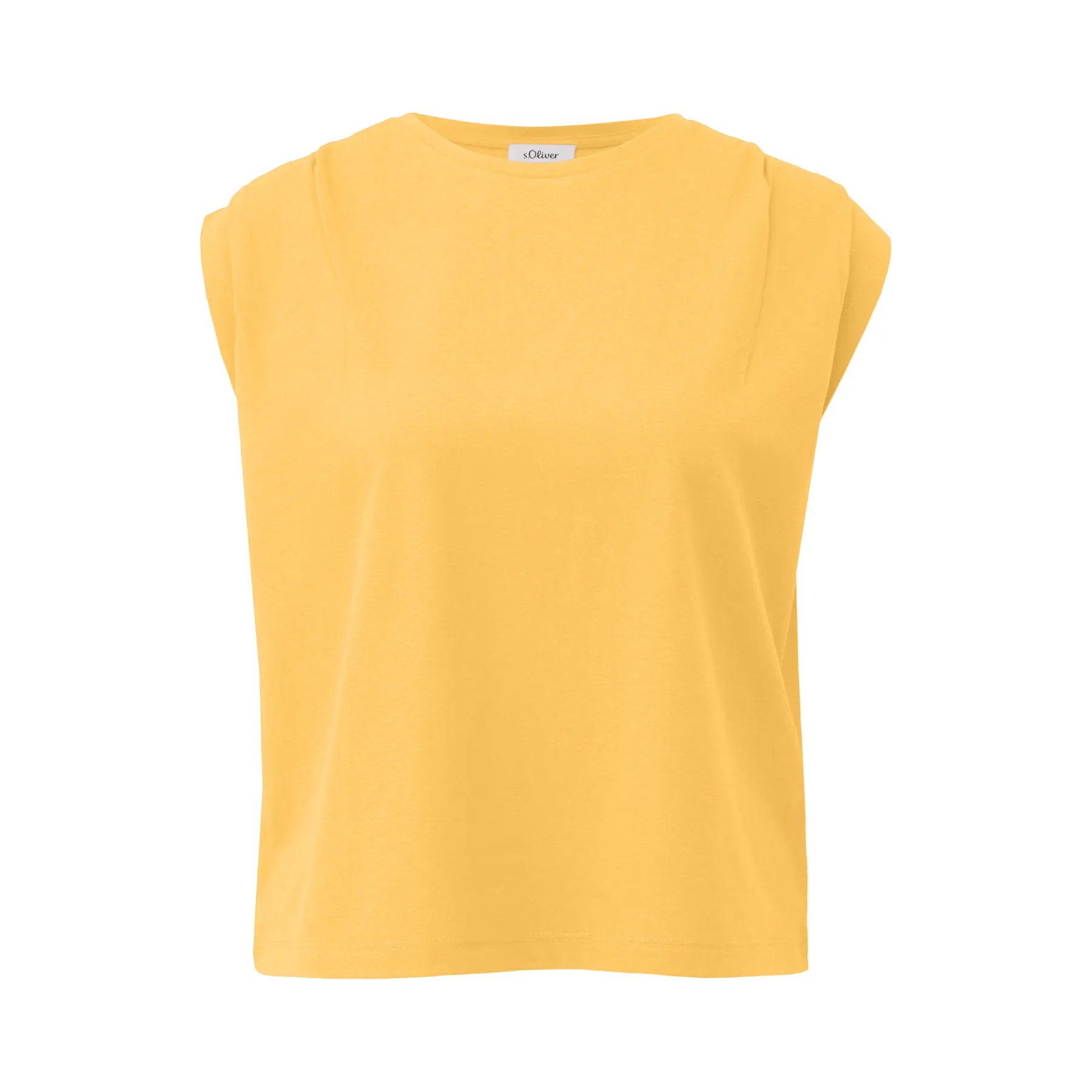 T-shirt Top Relaxed Fit met Plooien en Ronde Hals Dames s.Oliver