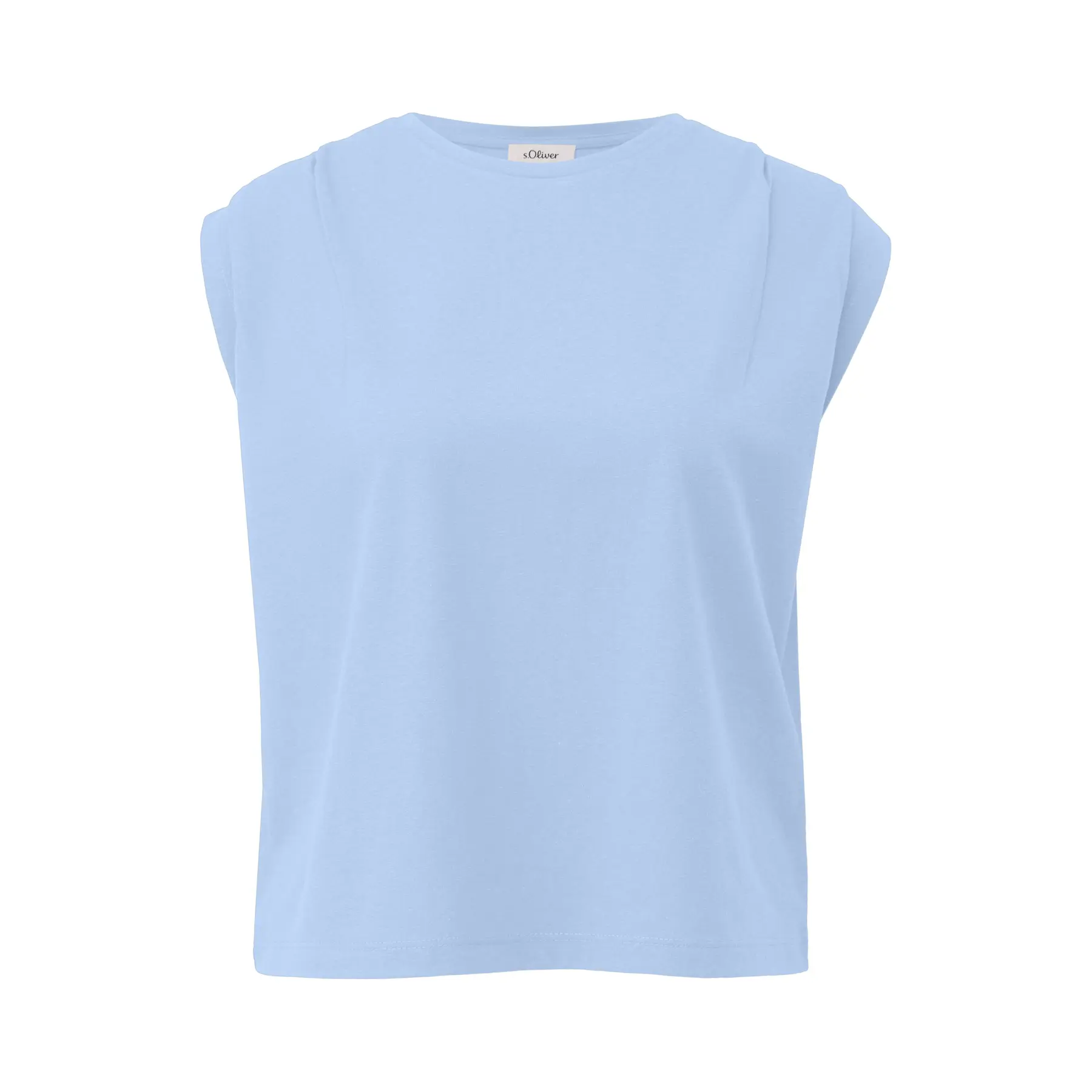 T-shirt Top Relaxed Fit met Plooien en Ronde Hals Dames s.Oliver