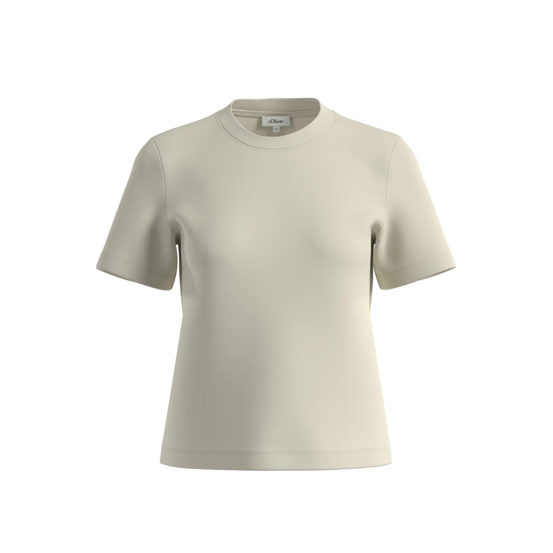 Kurzarm-T-Shirt aus Interlock-Jersey für Damen s.Oliver