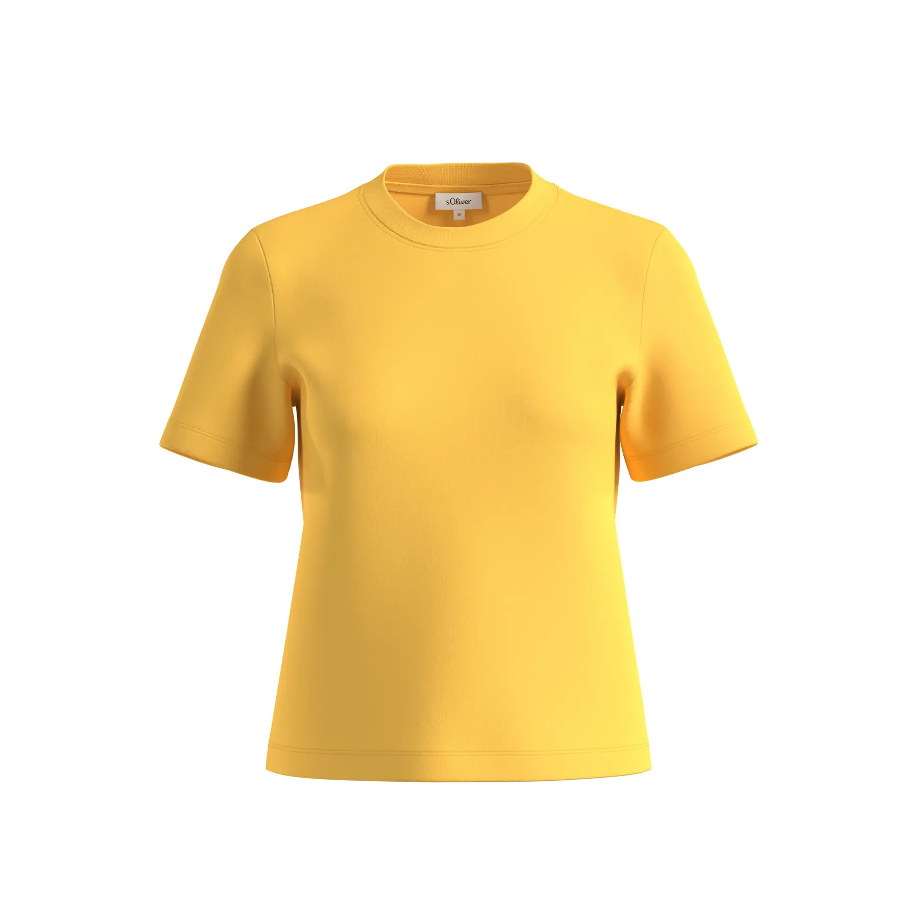 Kurzarm-T-Shirt aus Interlock-Jersey für Damen s.Oliver