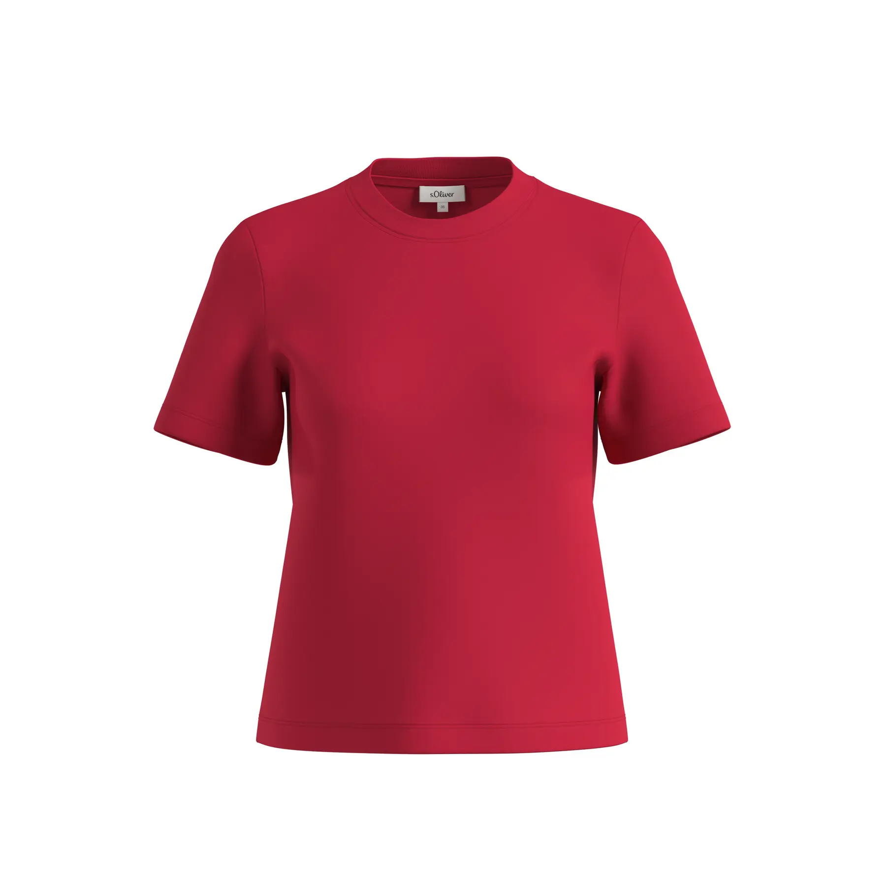 Kurzarm-T-Shirt aus Interlock-Jersey für Damen s.Oliver