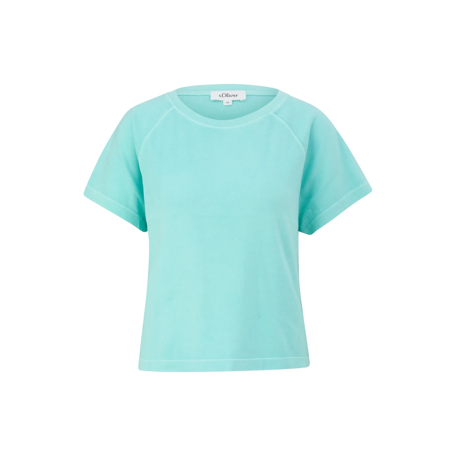 T-Shirt aus Baumwolle im Relaxed Fit mit Raglanärmeln für Damen s.Oliver