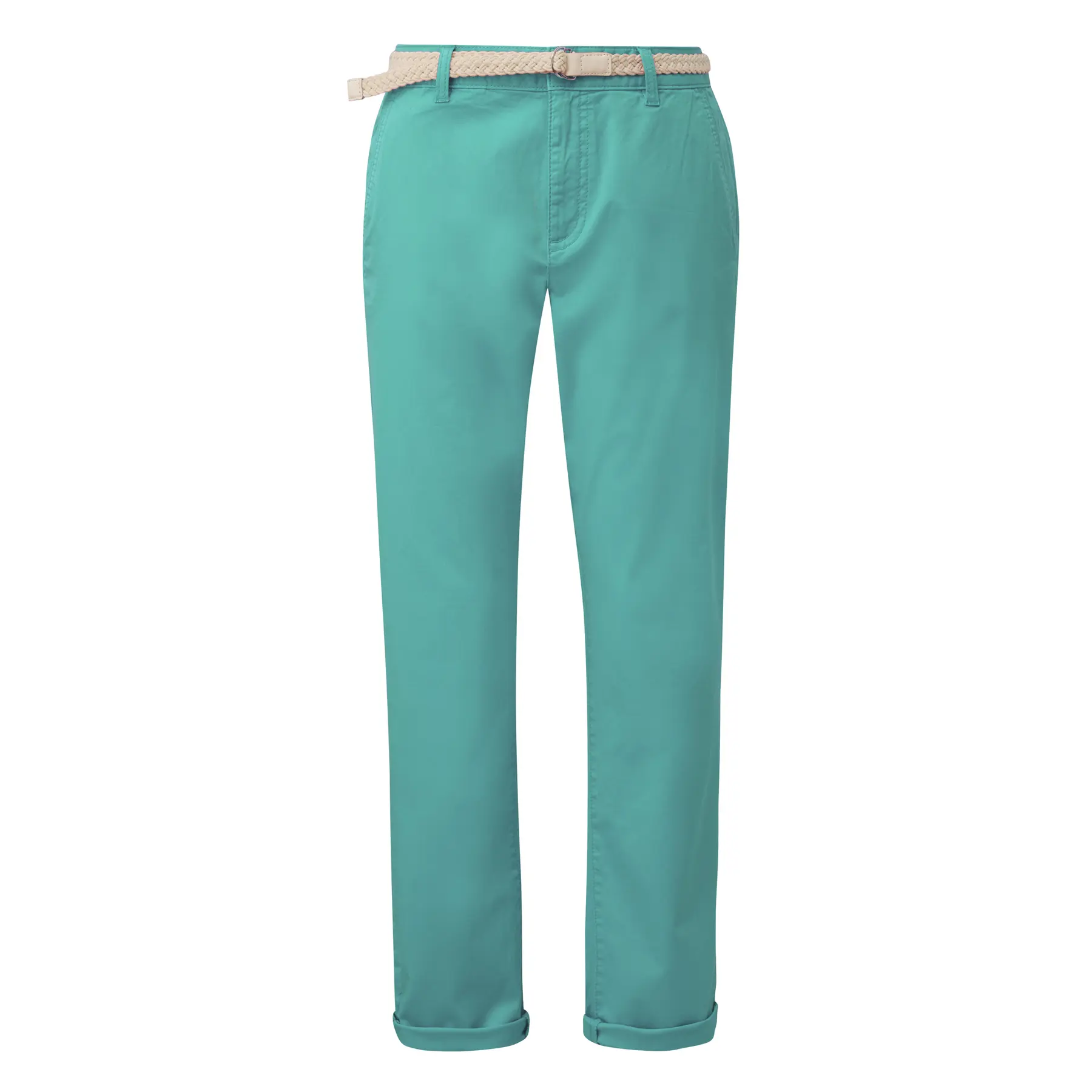 Damen Stretch Baumwoll-Chinohose mit geflochtenem Gürtel s.Oliver