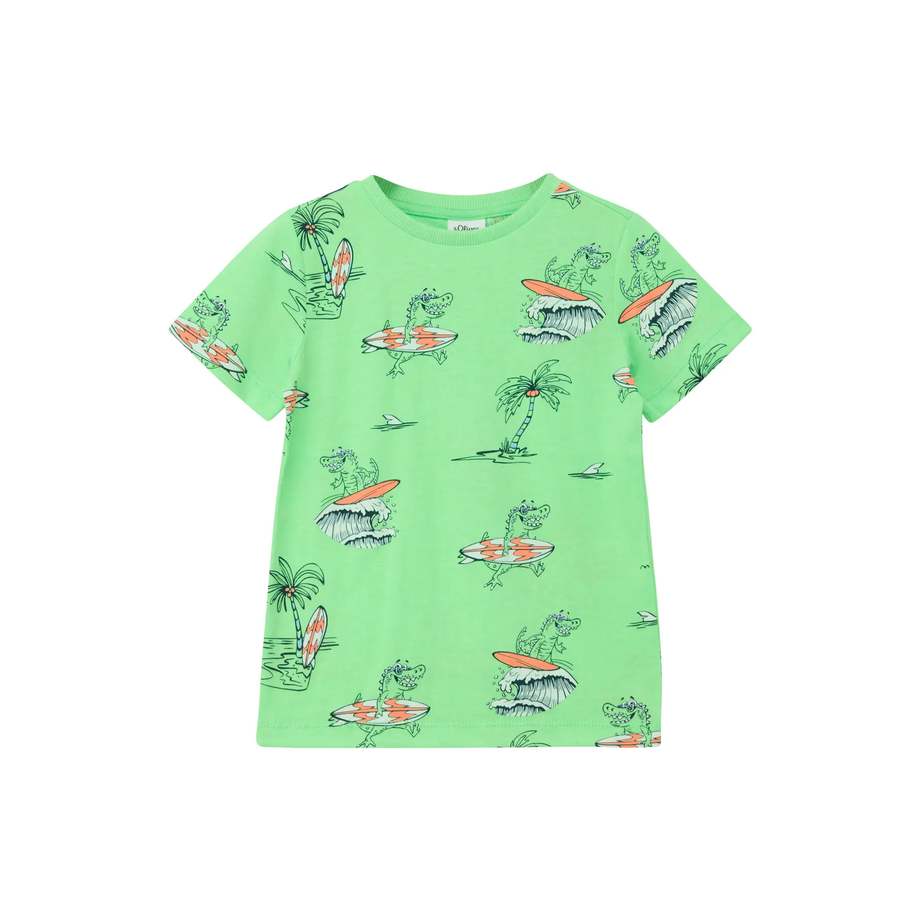 T-shirt in cotone con stampa all-over bambino s.Oliver