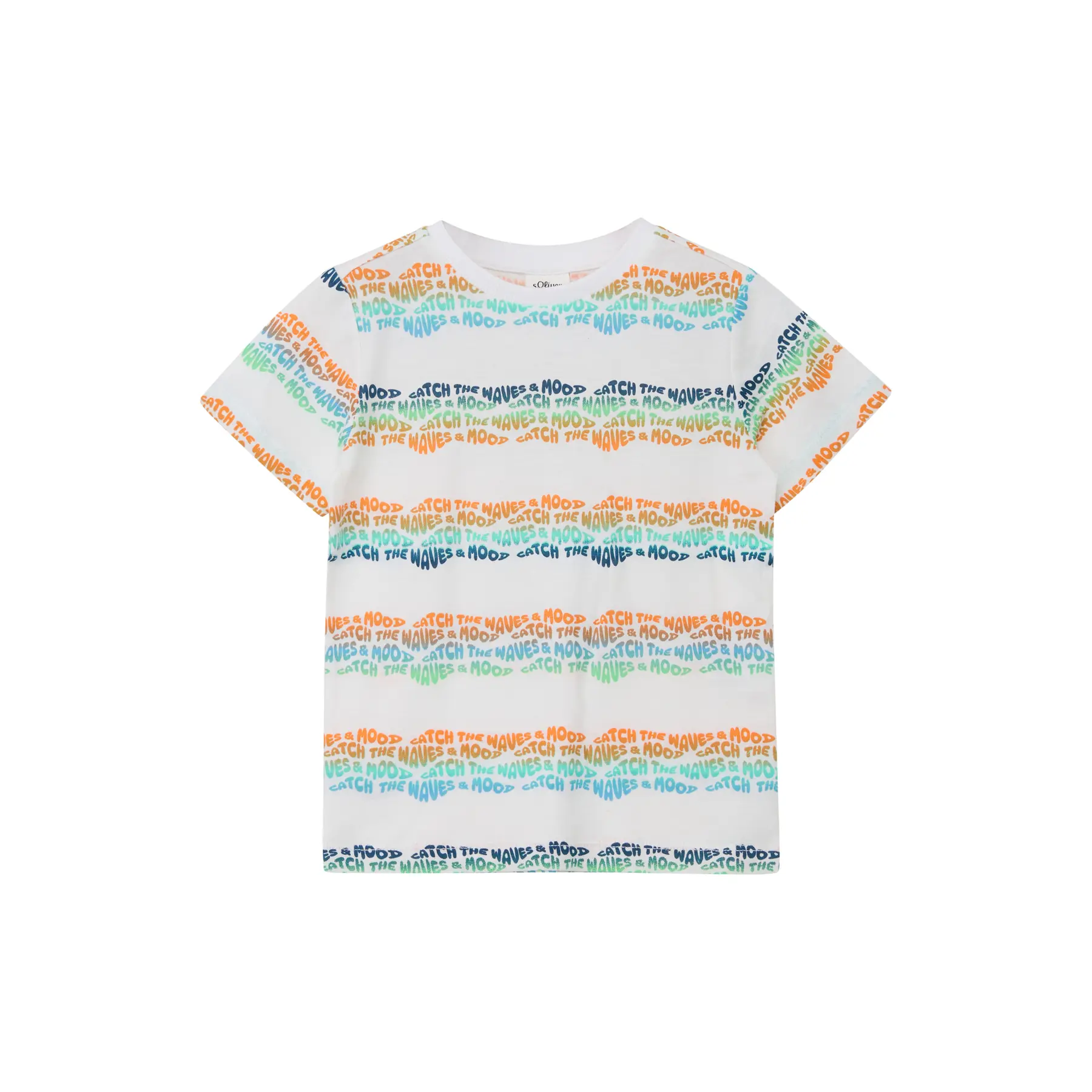 T-shirt in cotone con stampa all-over bambino s.Oliver