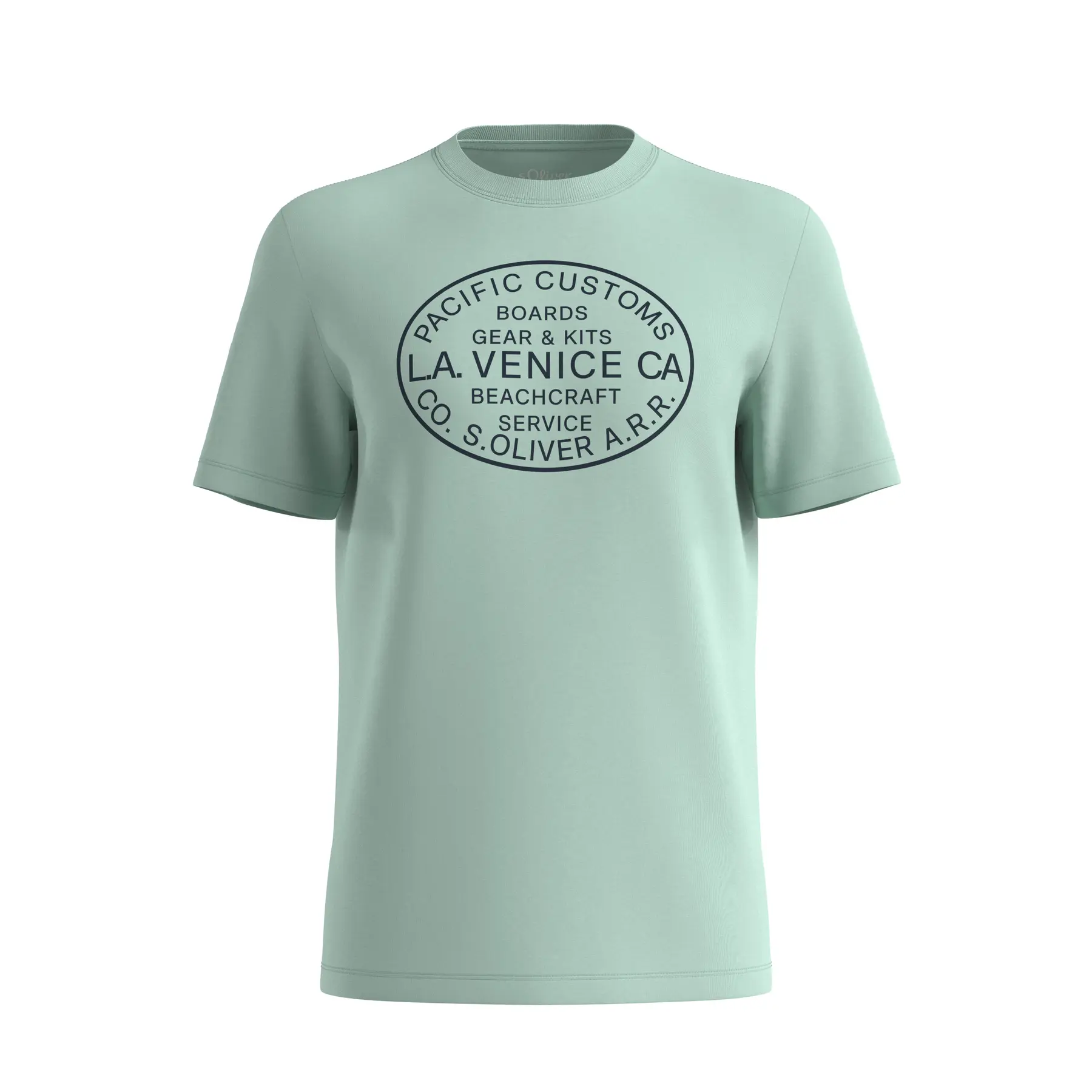 T-shirt a maniche corta con collo tondo e stampa frontale s.Oliver 2166828