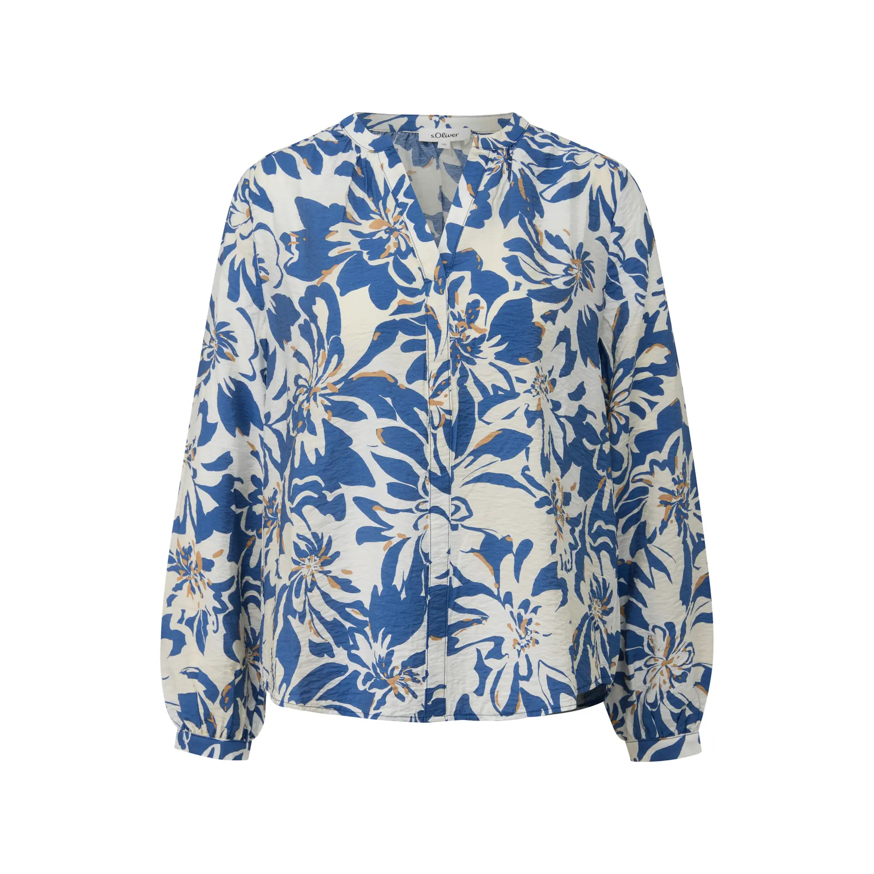 Tunika-Bluse aus Viskosemix mit All-over-Print für Damen s.Oliver