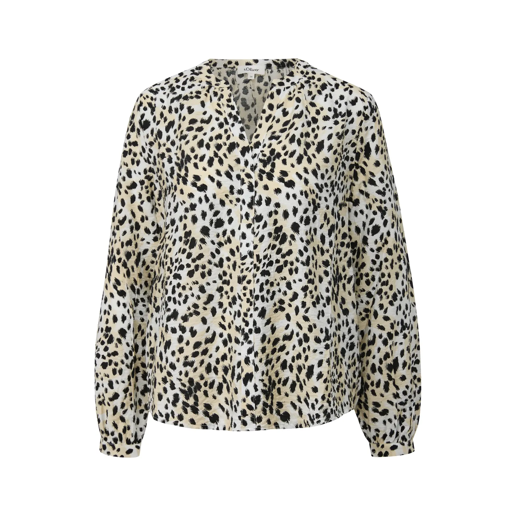 Tunika-Bluse aus Viskosemix mit All-over-Print für Damen s.Oliver
