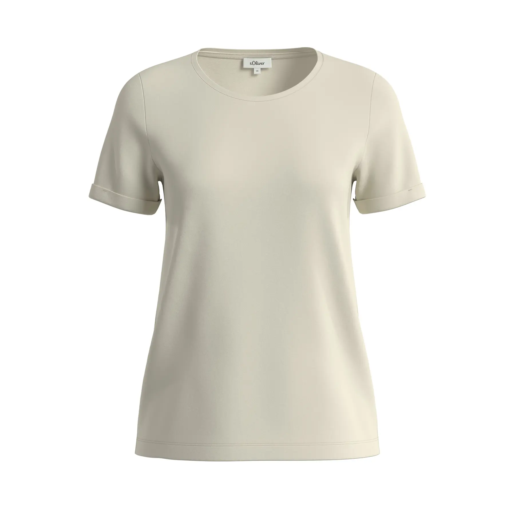 Fixierte Ärmelschnitt Jersey T-Shirt für Frauen s.Oliver