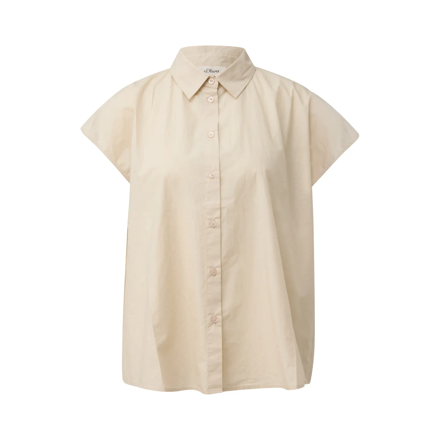 Blusa Senza Maniche in Popeline con Fit Relaxed donna