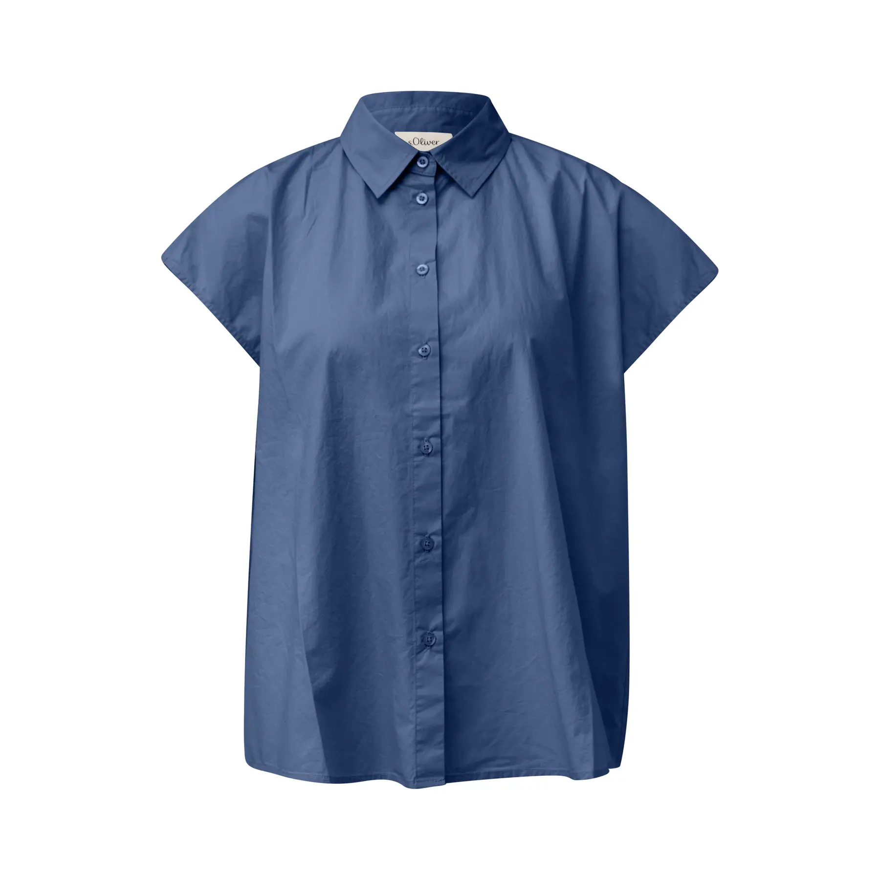 Blusa Senza Maniche in Popeline con Fit Relaxed donna