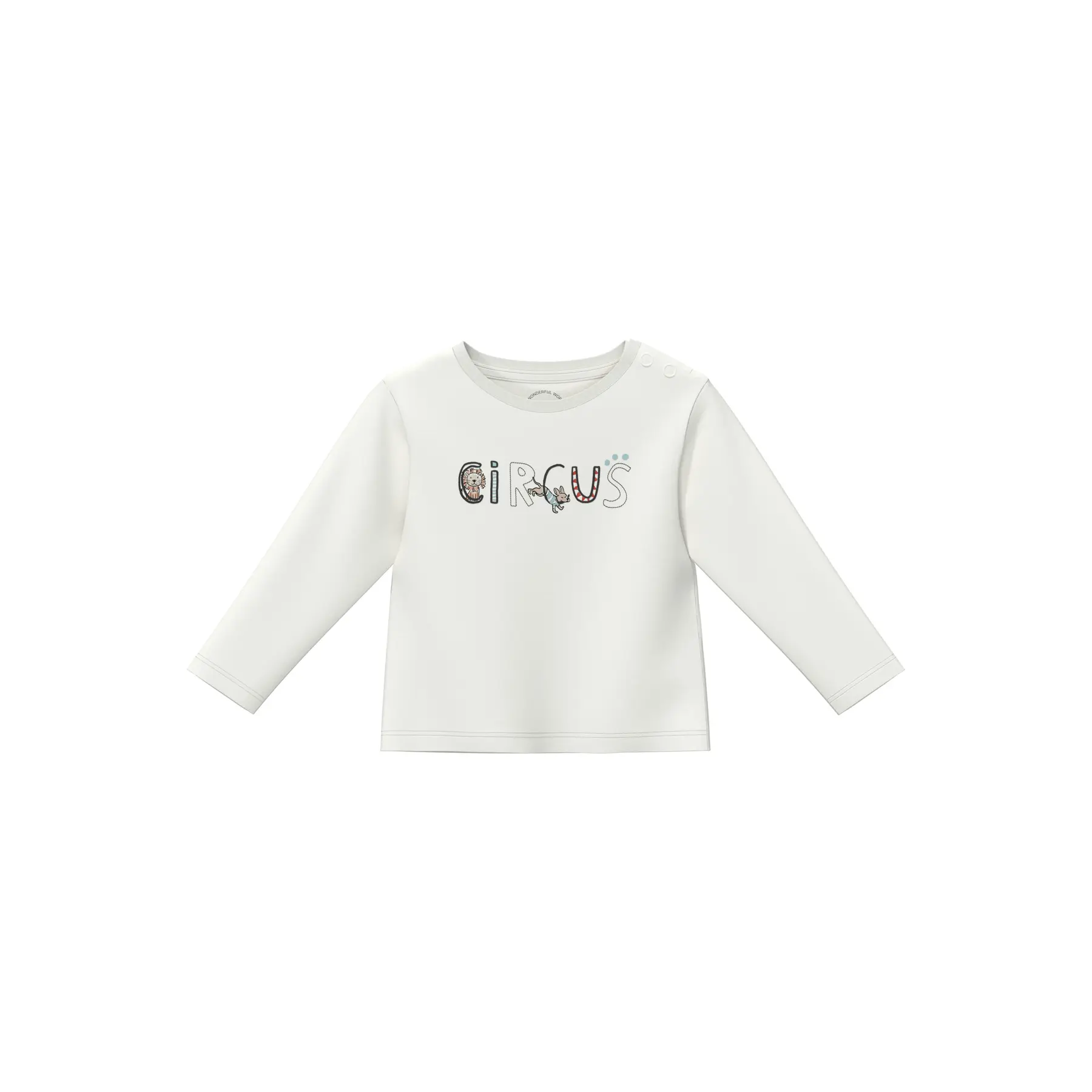 T-Shirt aus Baumwolle mit Druck vorne und geripptem Saum für Babys s.Oliver