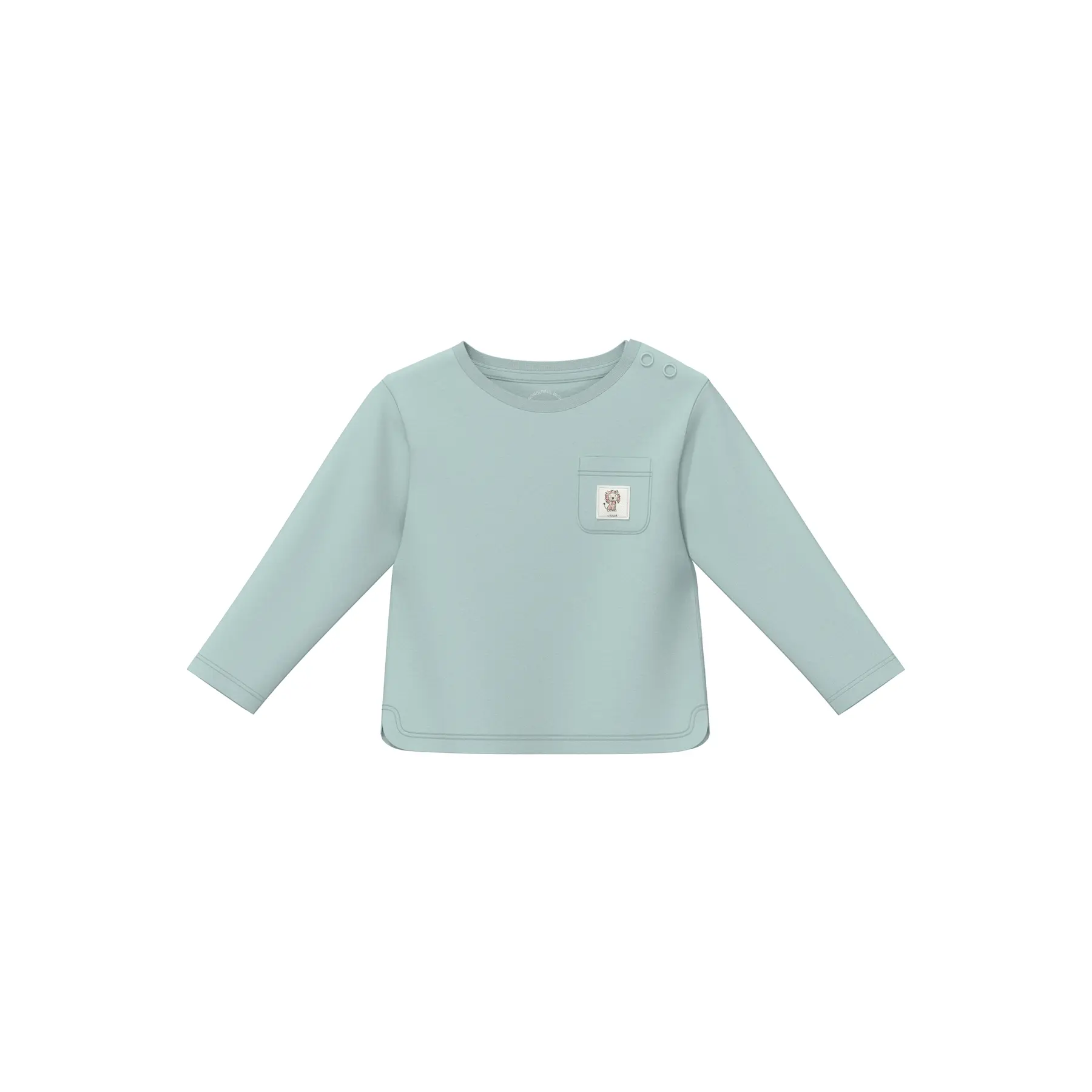 Unisex T-Shirt mit Brusttasche und Logo-Patch für Babys s.Oliver