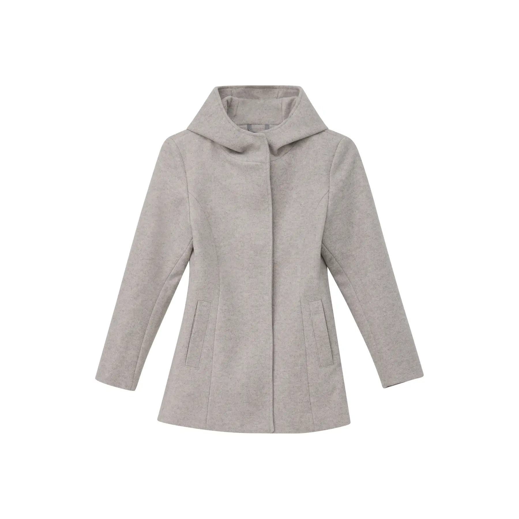 Manteau à capuche aspect laine avec patte de boutonnage dissimulée fille s.Oliver