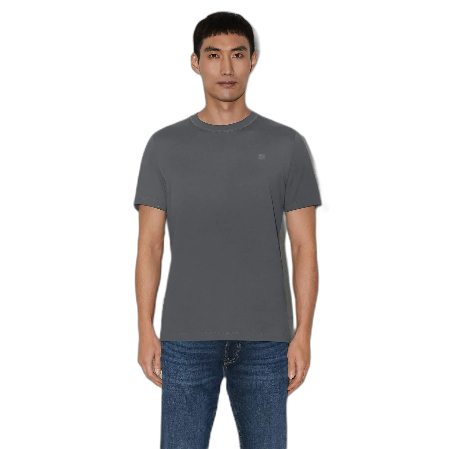 T-Shirt aus Baumwolle mit Rundhalsausschnitt und Logo-Print s.Oliver