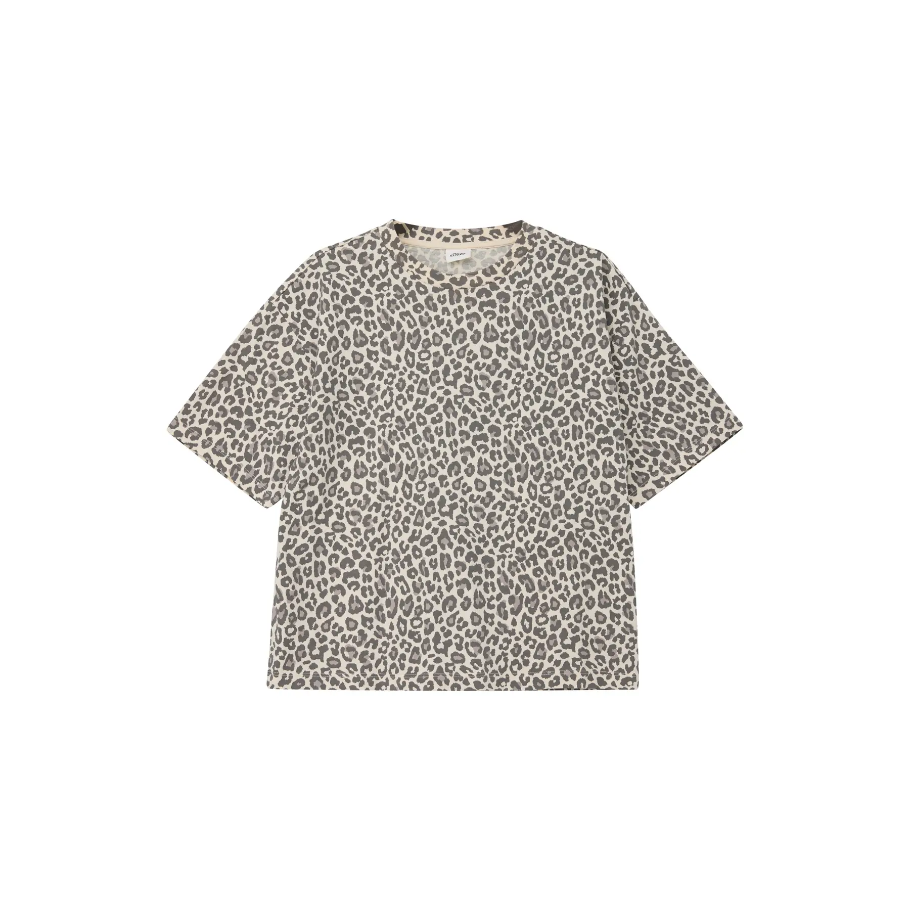 Boxy T-Shirt mit Allover-Druck für Mädchen s.Oliver