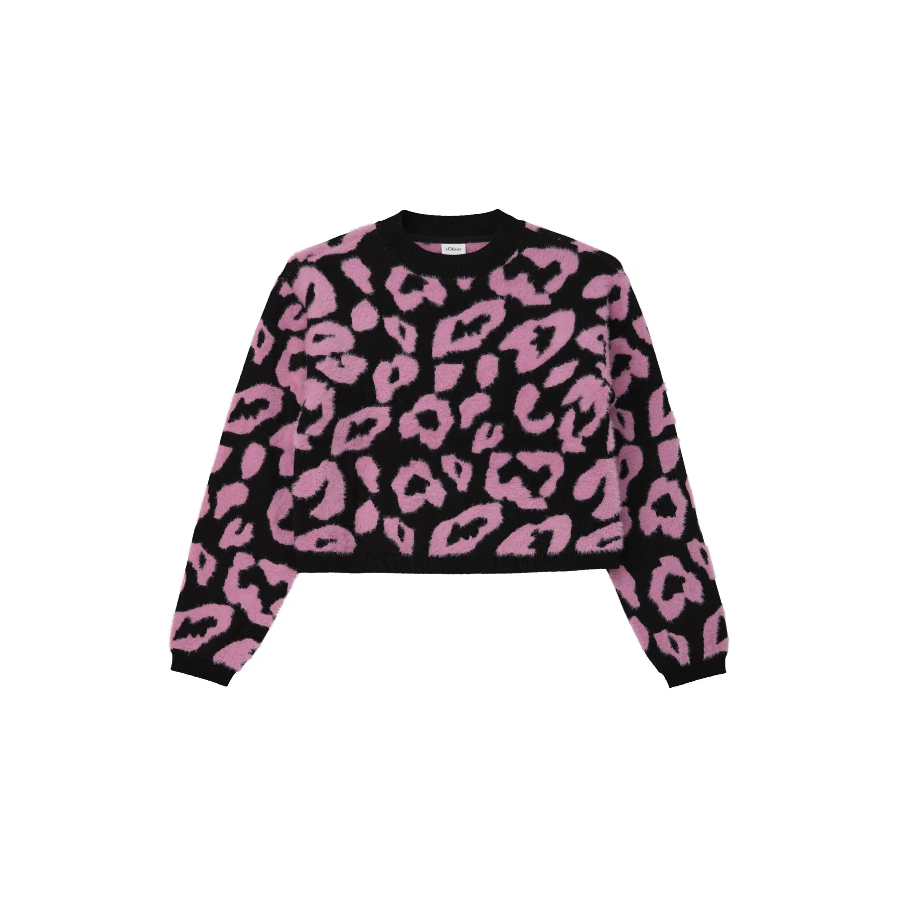Pull moelleux coupe ample à motif léopard fille s.Oliver