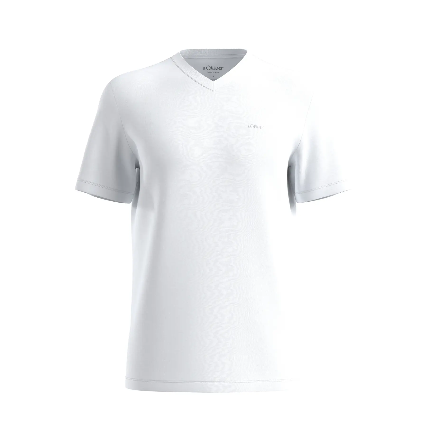 V-hals T-shirt met logo s.Oliver