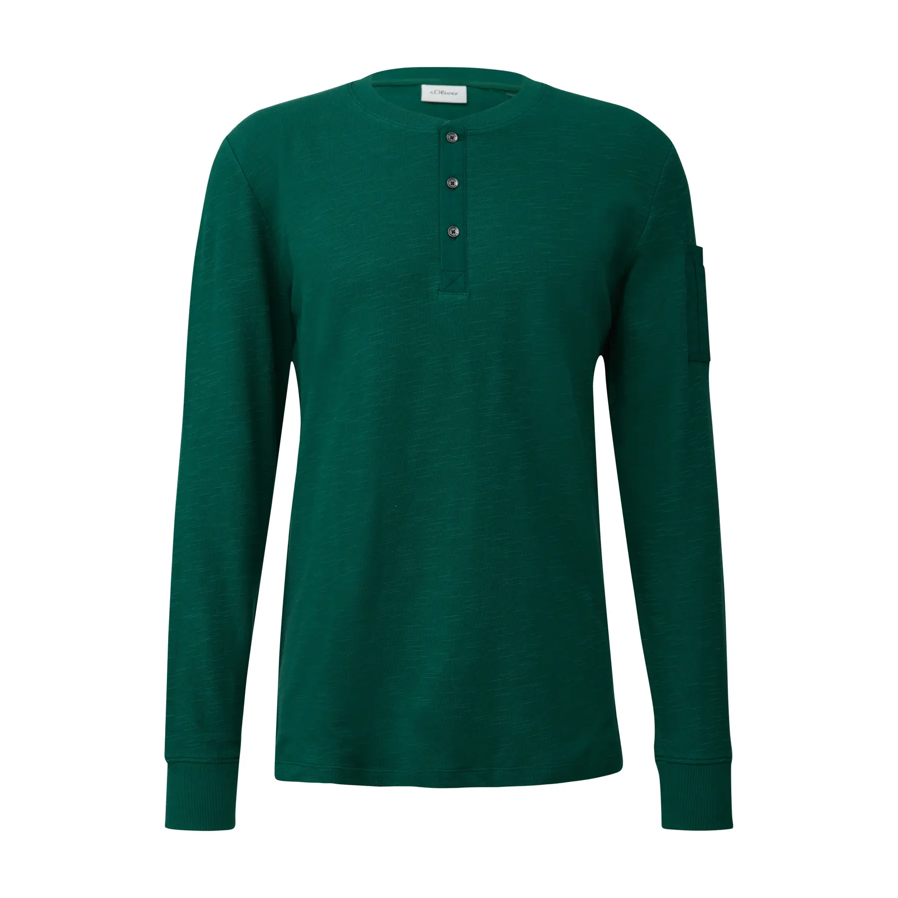 Langarm-T-Shirt aus strukturiertem Jacquard-Jersey s.Oliver