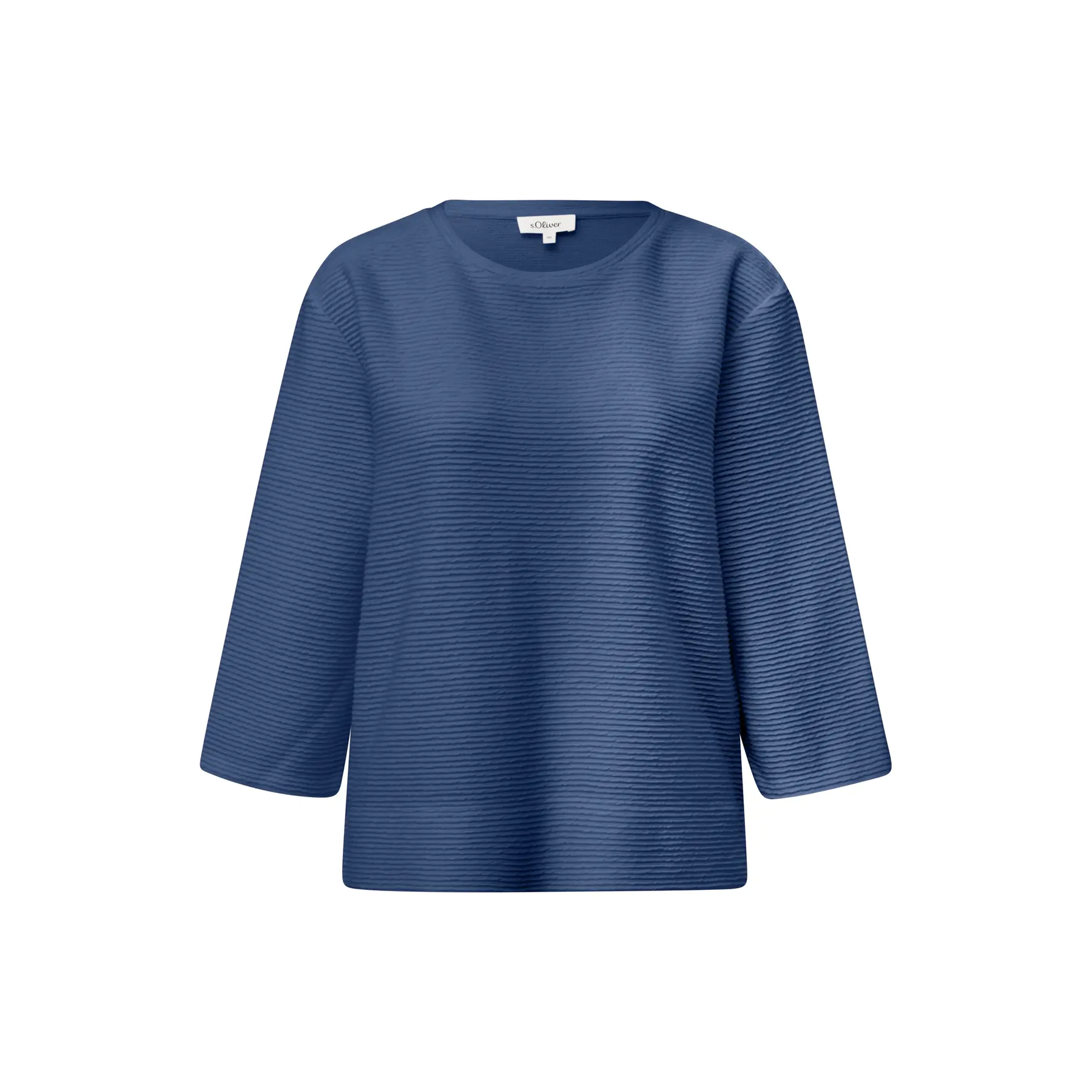 Felpa Relaxed Fit con motivo strutturato e maniche 3/4 donna s.Oliver