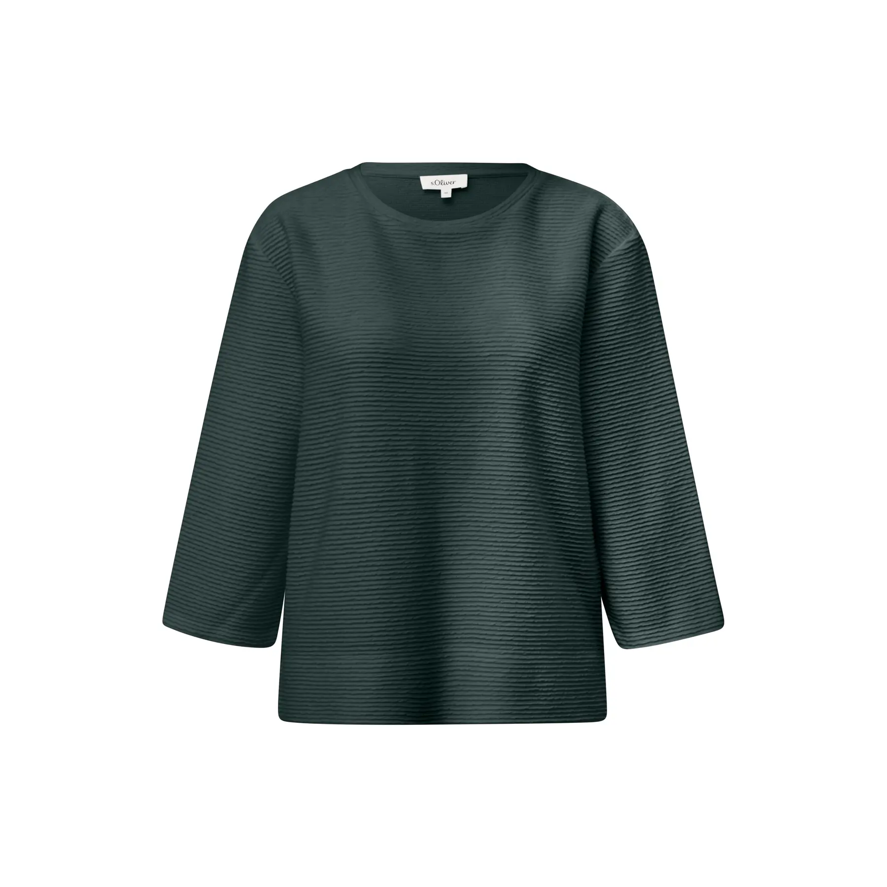 Felpa Relaxed Fit con motivo strutturato e maniche 3/4 donna s.Oliver