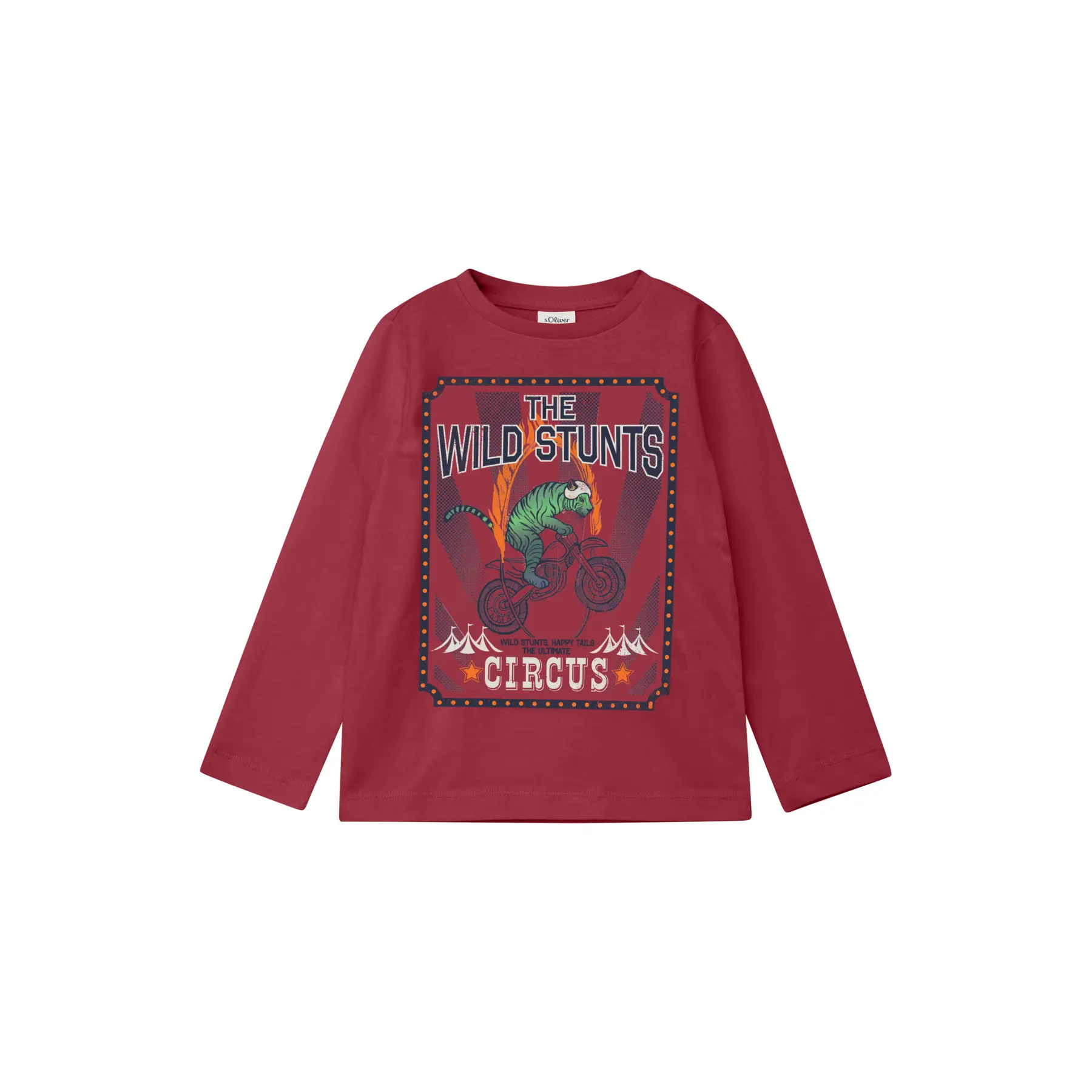 T-shirt à manches longues en coton avec imprimé métallisé enfant s.Oliver