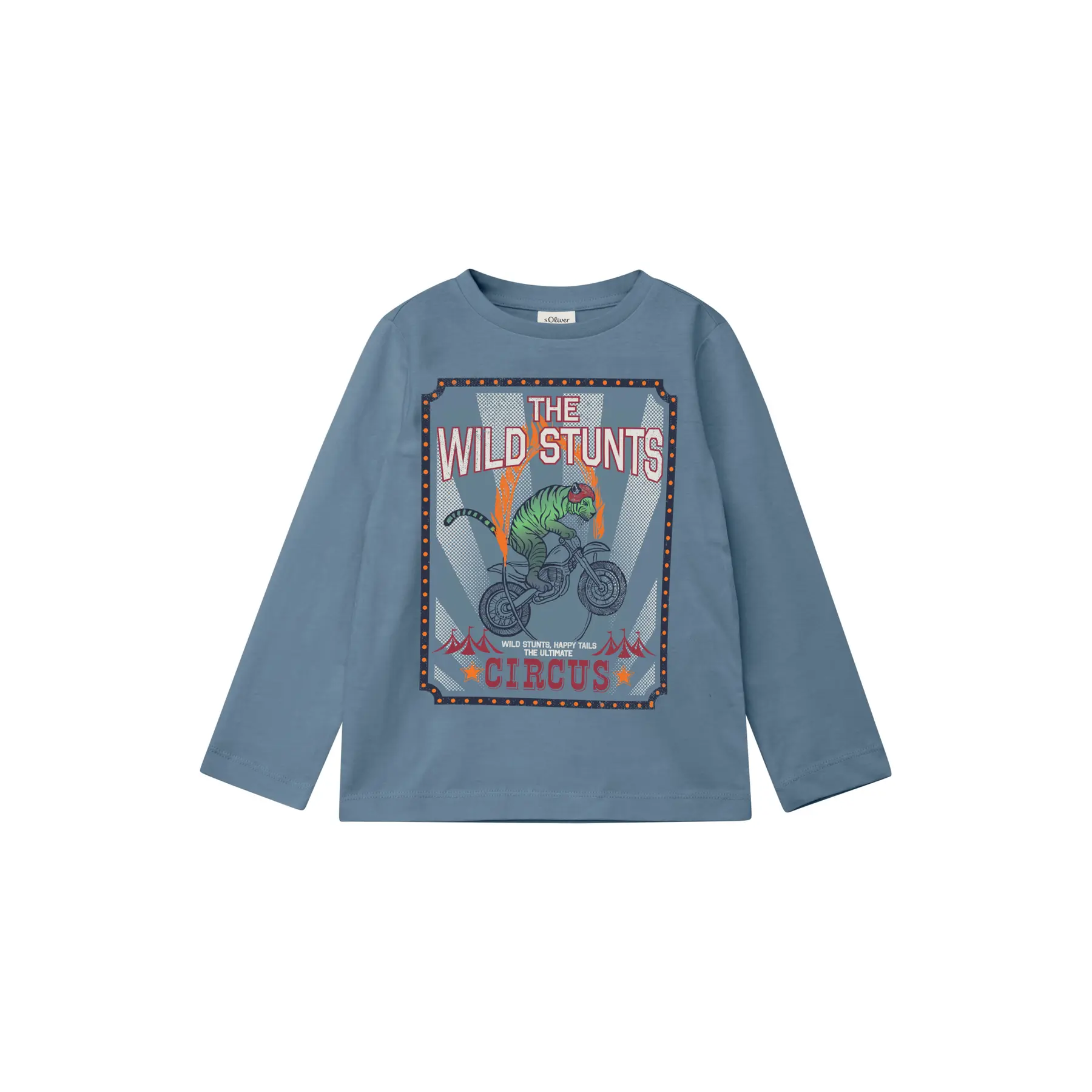 T-shirt a maniche lunghe in cotone con stampa metallizzata bambino s.Oliver