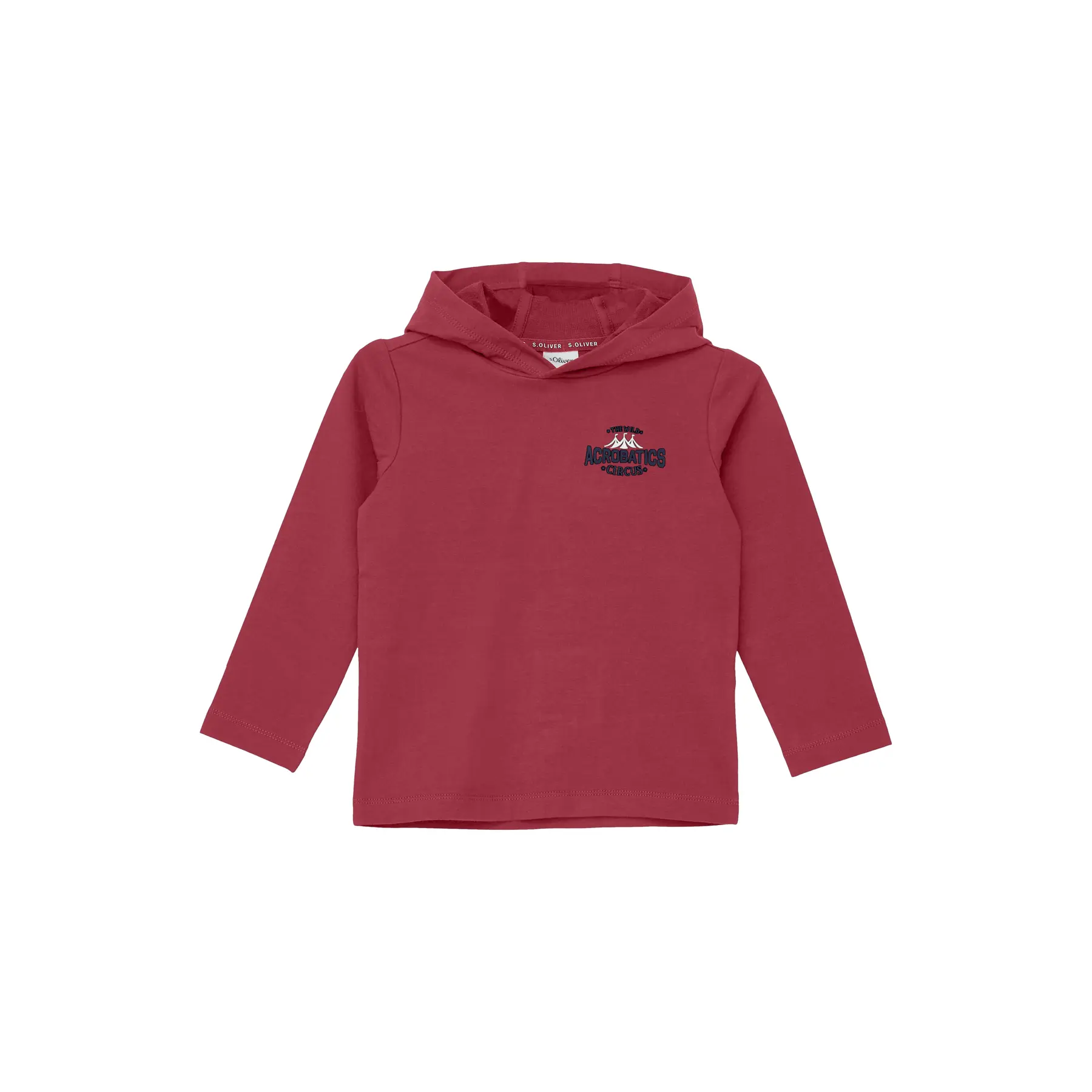 T-shirt a maniche lunghe in felpa leggera con stampa davanti e dietro bambino s.Oliver