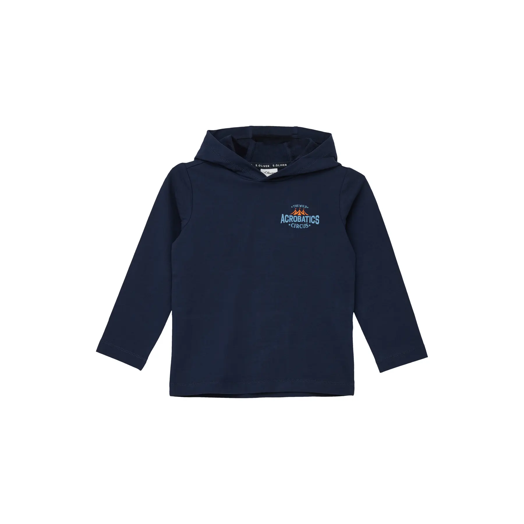 T-shirt a maniche lunghe in felpa leggera con stampa davanti e dietro bambino s.Oliver