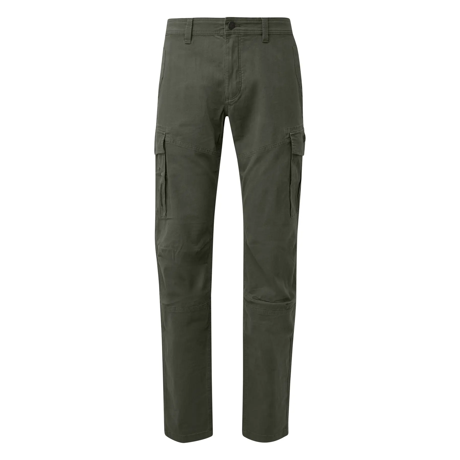 Pantaloni cargo in cotone misto lavato con cuciture a vista s.Oliver