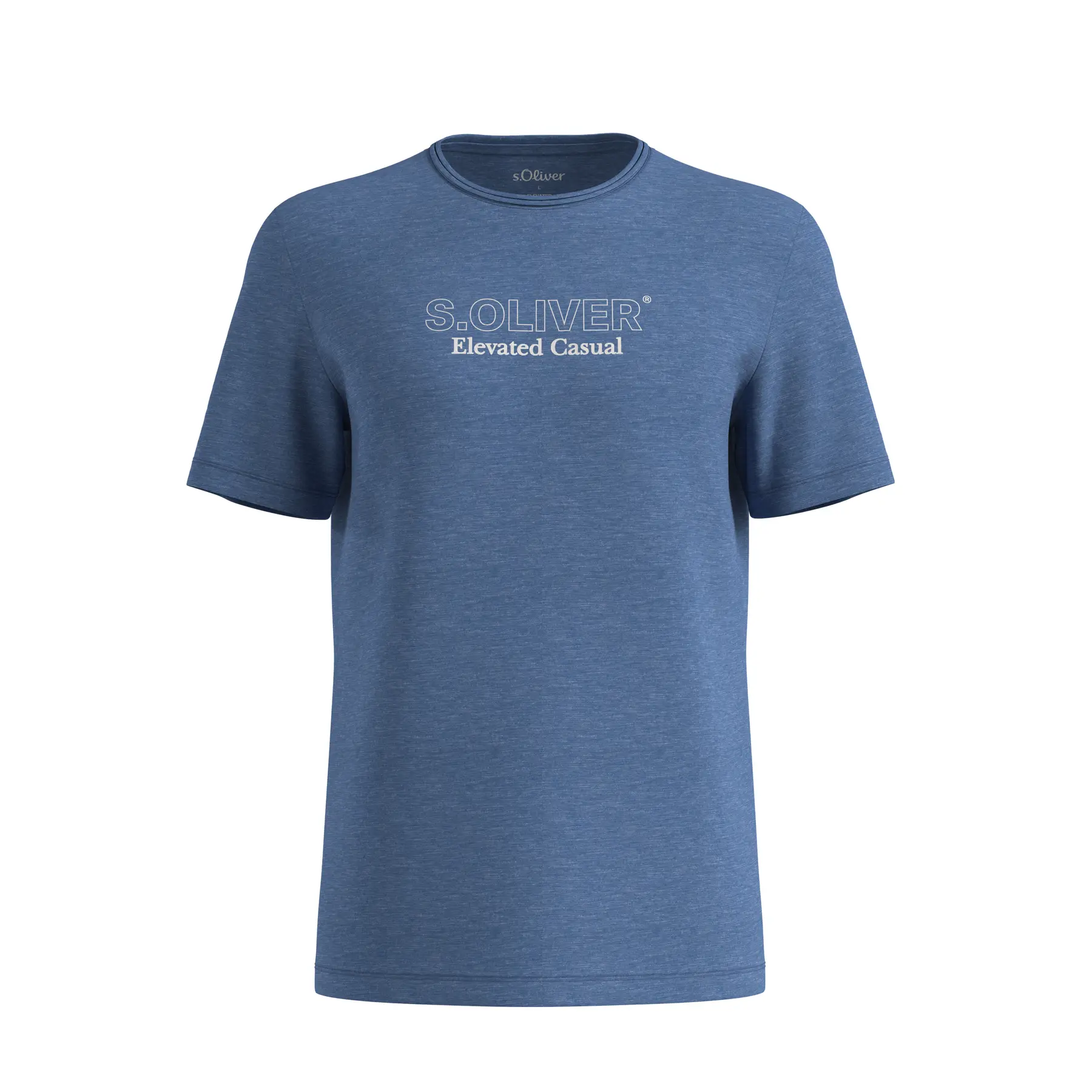 T-shirt a maniche corta con collo tondo e stampa frontale s.Oliver 2169412
