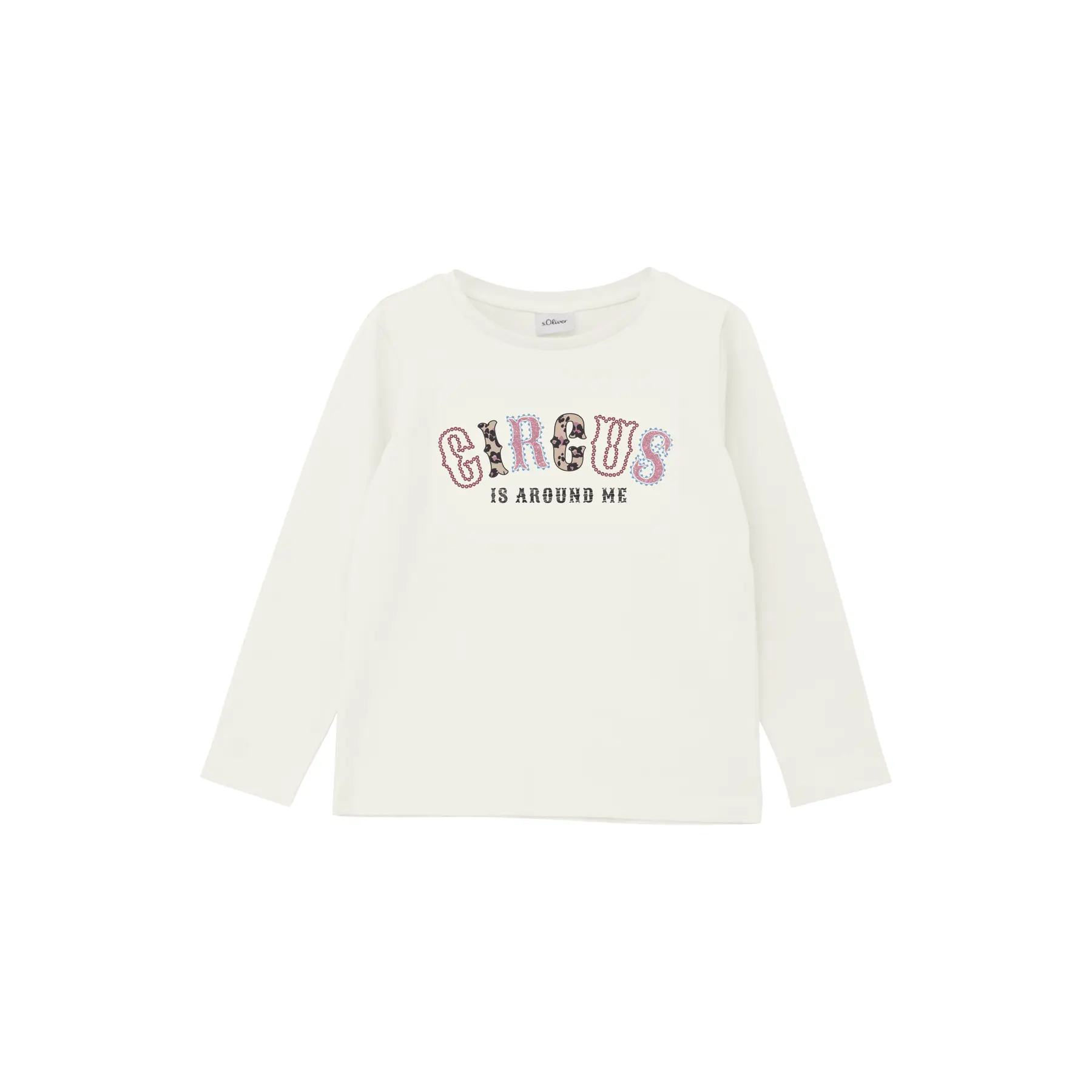 T-shirt à manches longues Loose Fit avec imprimé devant fille s.Oliver