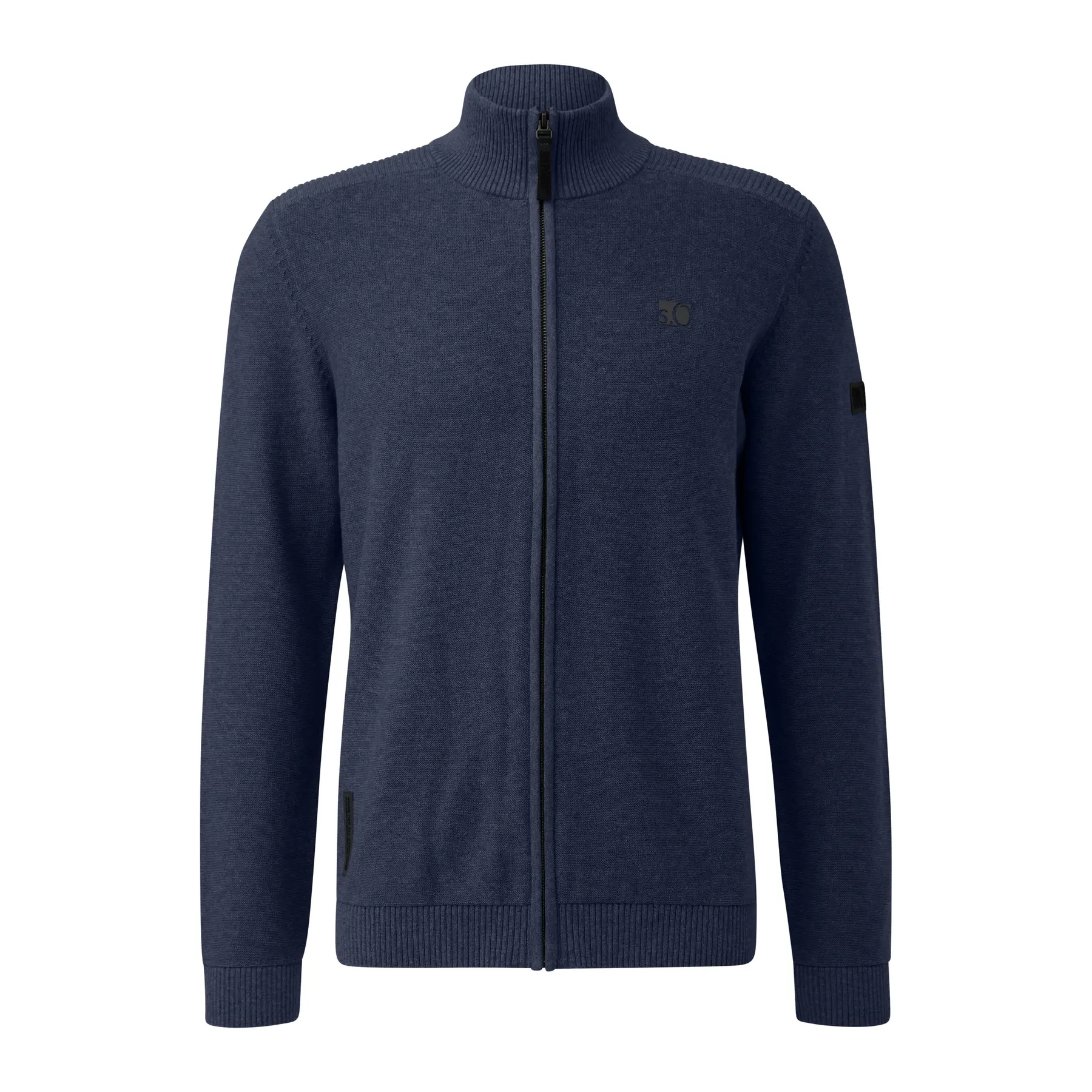 Cardigan in maglia a mix di motivi con col camionneur s.Oliver