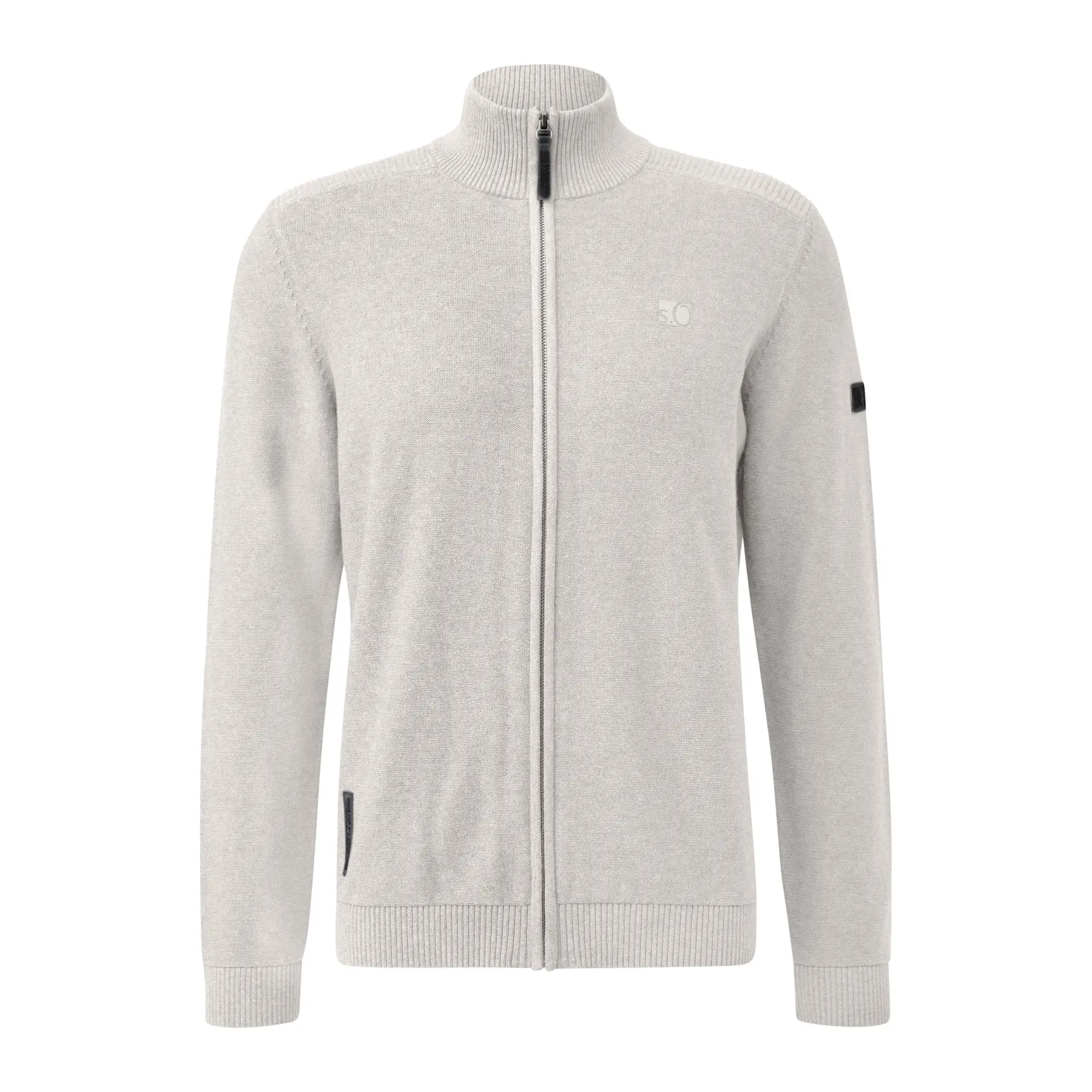 Cardigan in maglia a mix di motivi con col camionneur s.Oliver