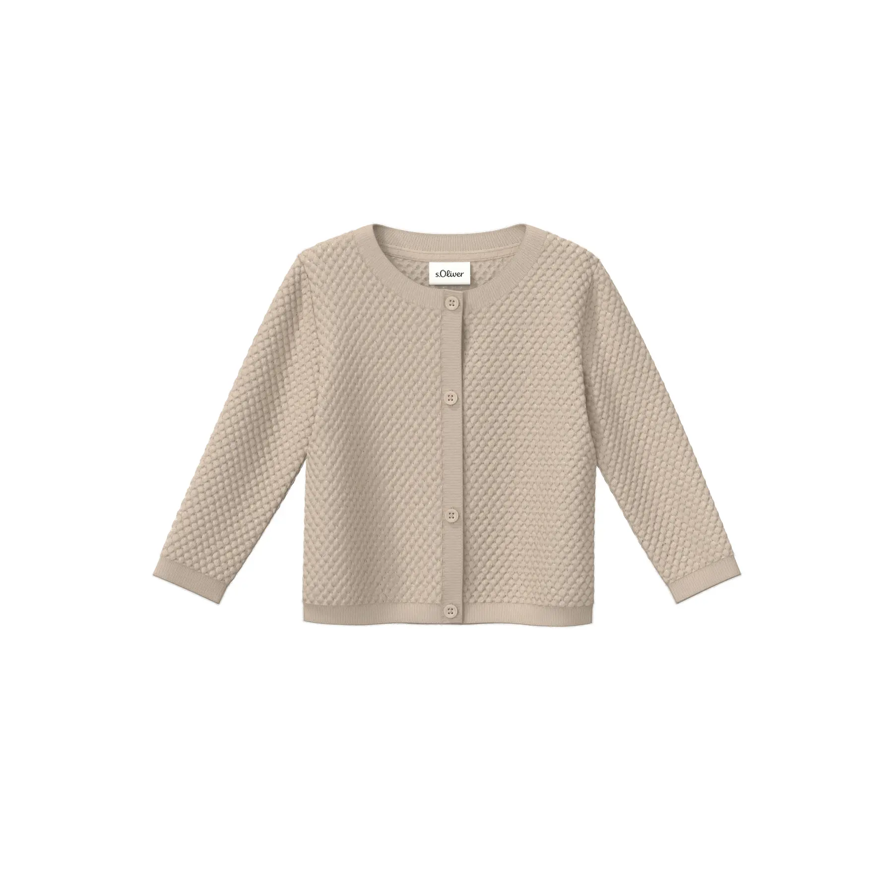 Unisex Strickjacke mit strukturiertem Muster für Babys s.Oliver