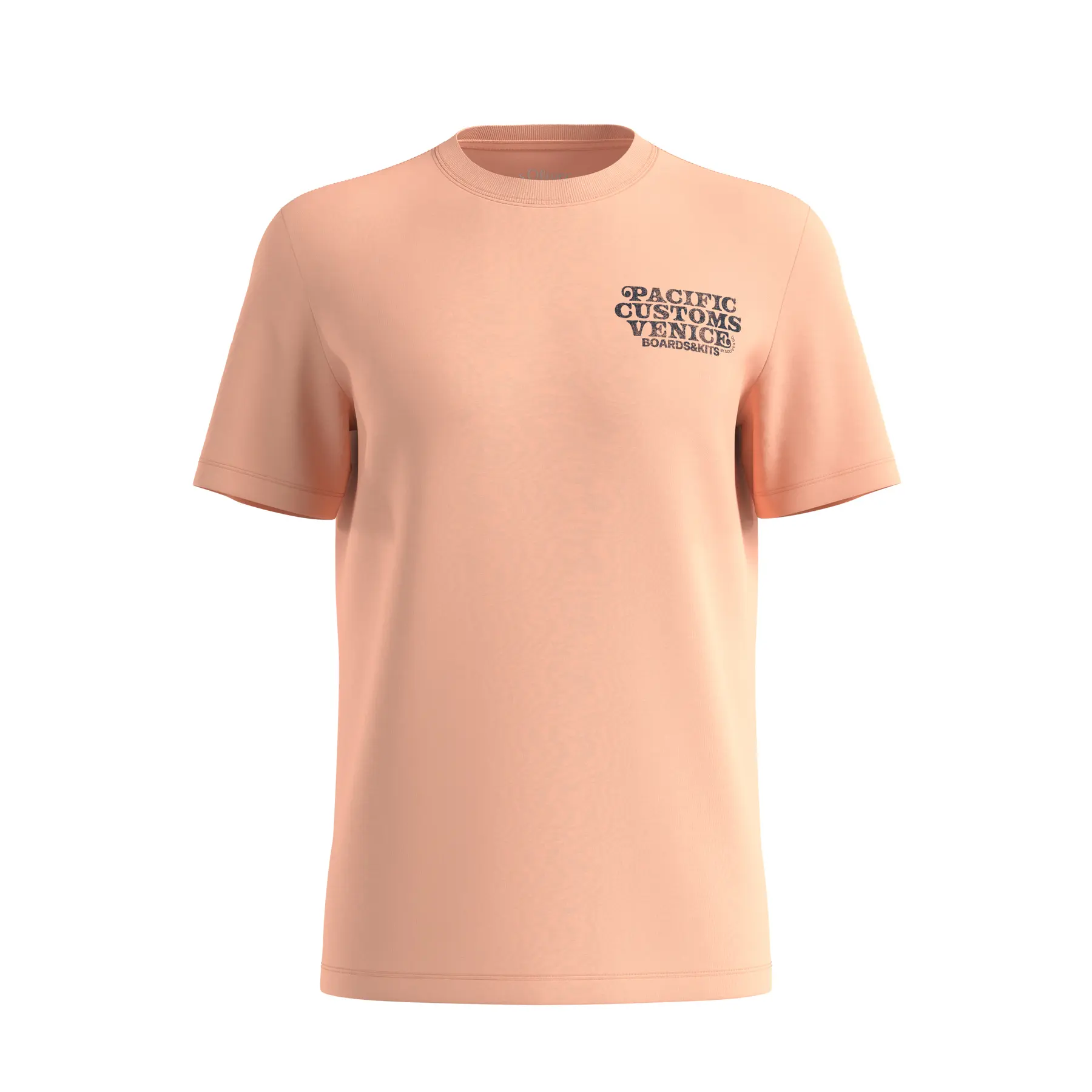 T-shirt a maniche corta con collo tondo e stampa frontale s.Oliver
