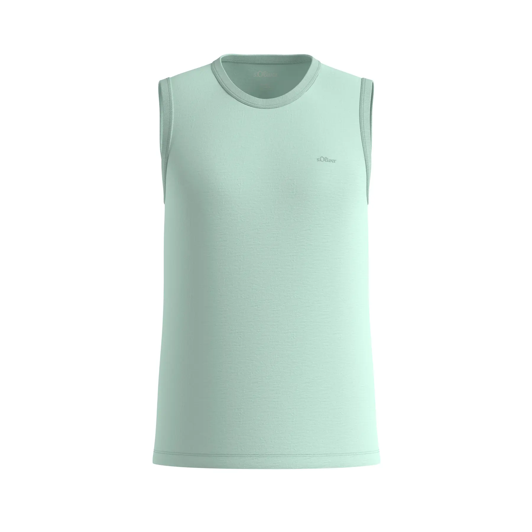 T-shirt in cotone con struttura in filo di fiamma s.Oliver