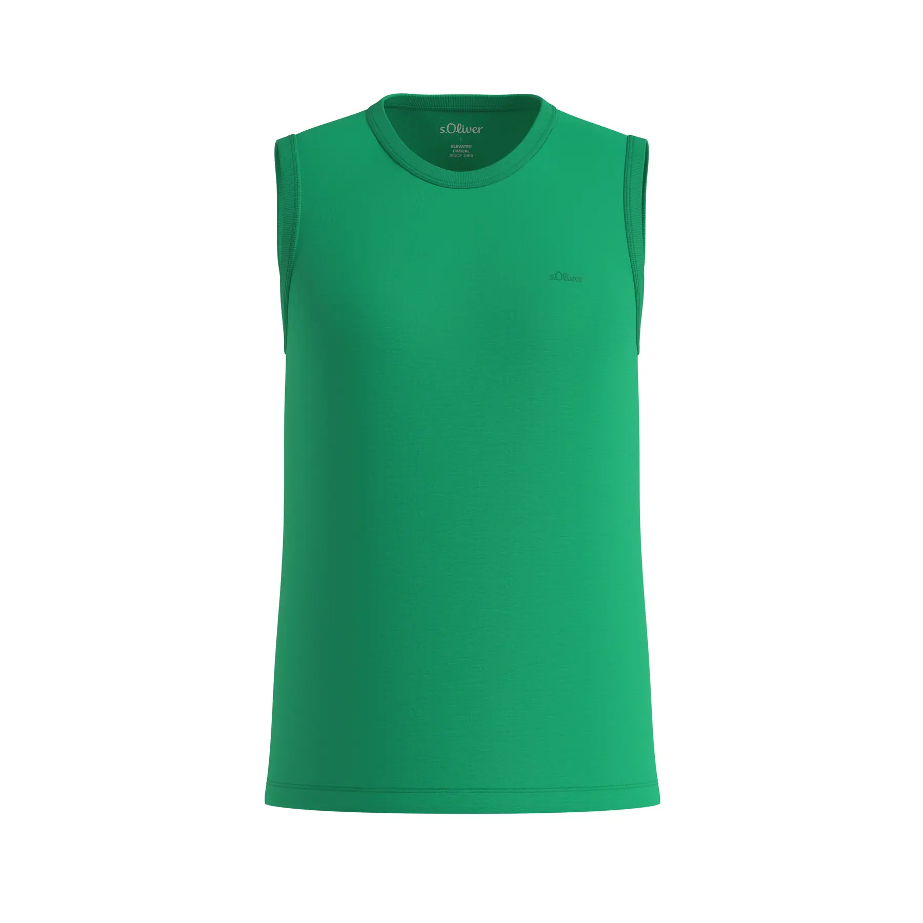T-shirt in cotone con struttura in filo di fiamma s.Oliver