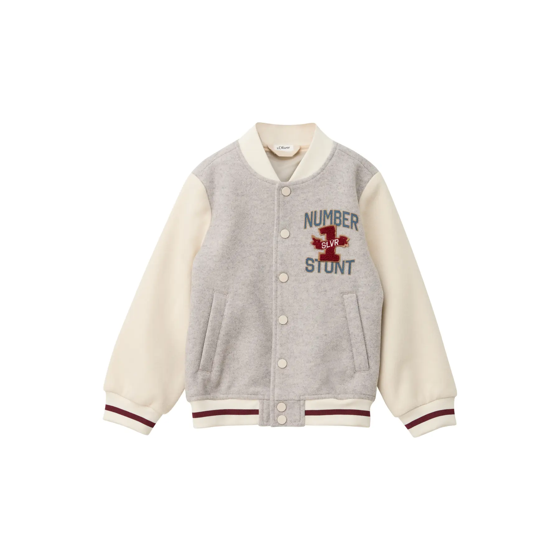Veste College avec doublure en taffetas et détails contrastés aspect laine enfant s.Oliver