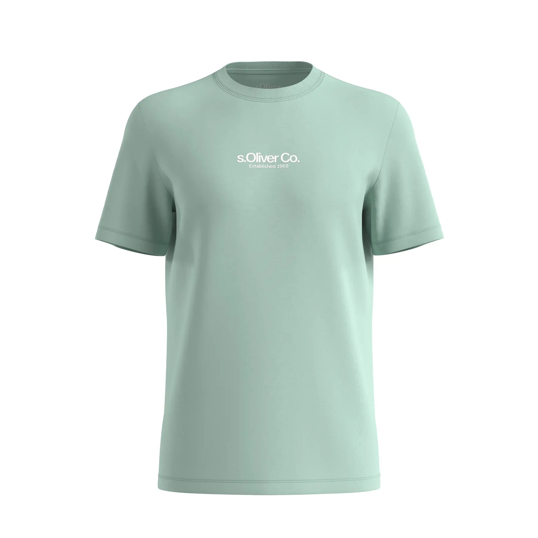T-shirt in cotone con stampa del logo s.Oliver
