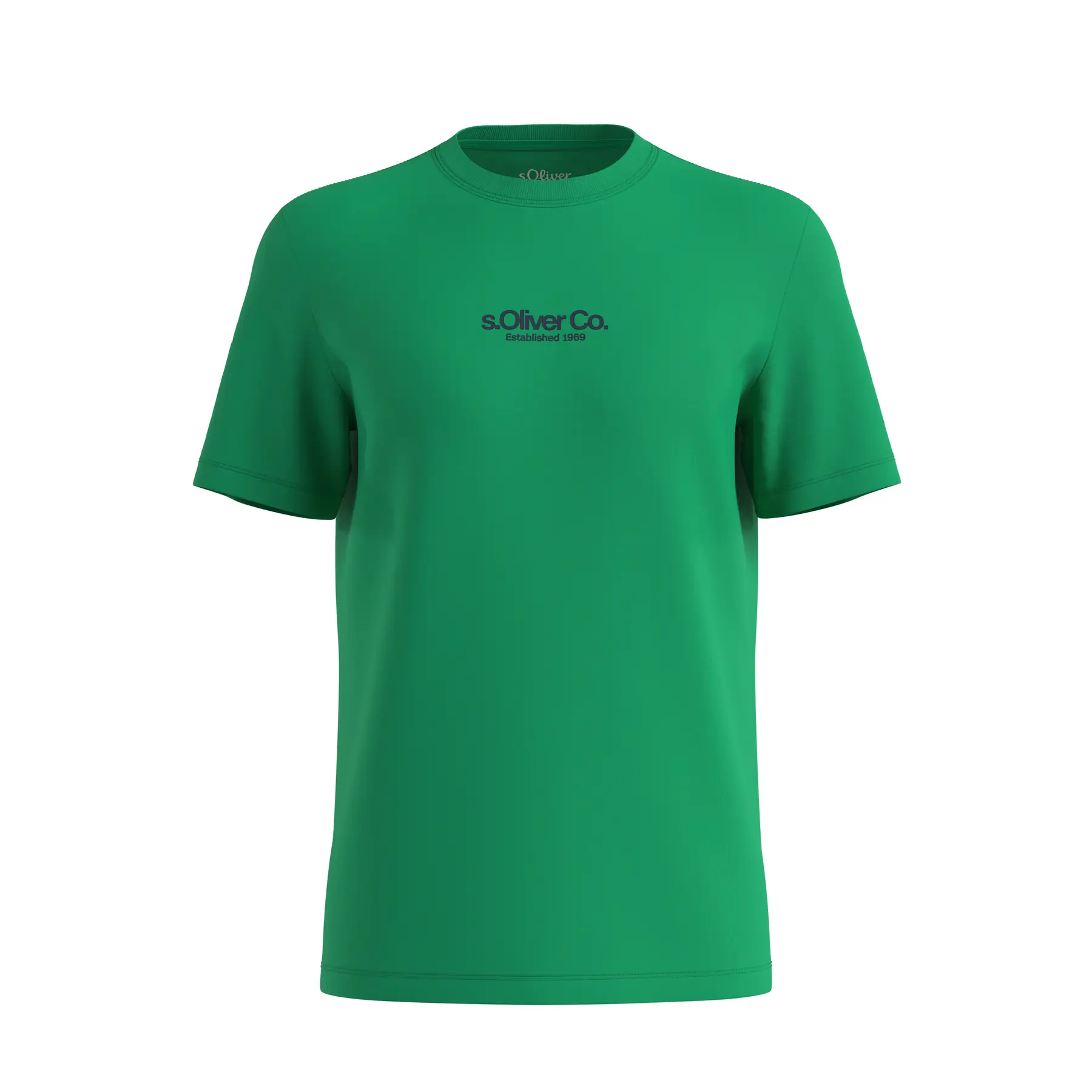 T-shirt in cotone con stampa del logo s.Oliver