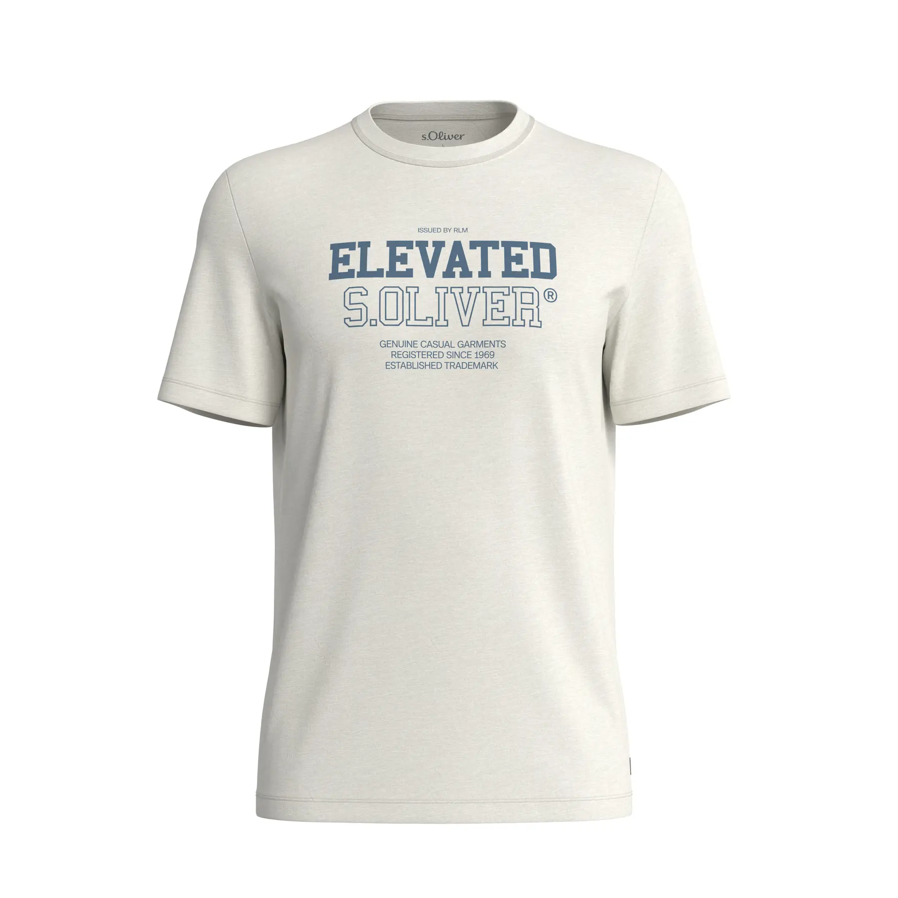T-shirt stampato effetto mélange s.Oliver