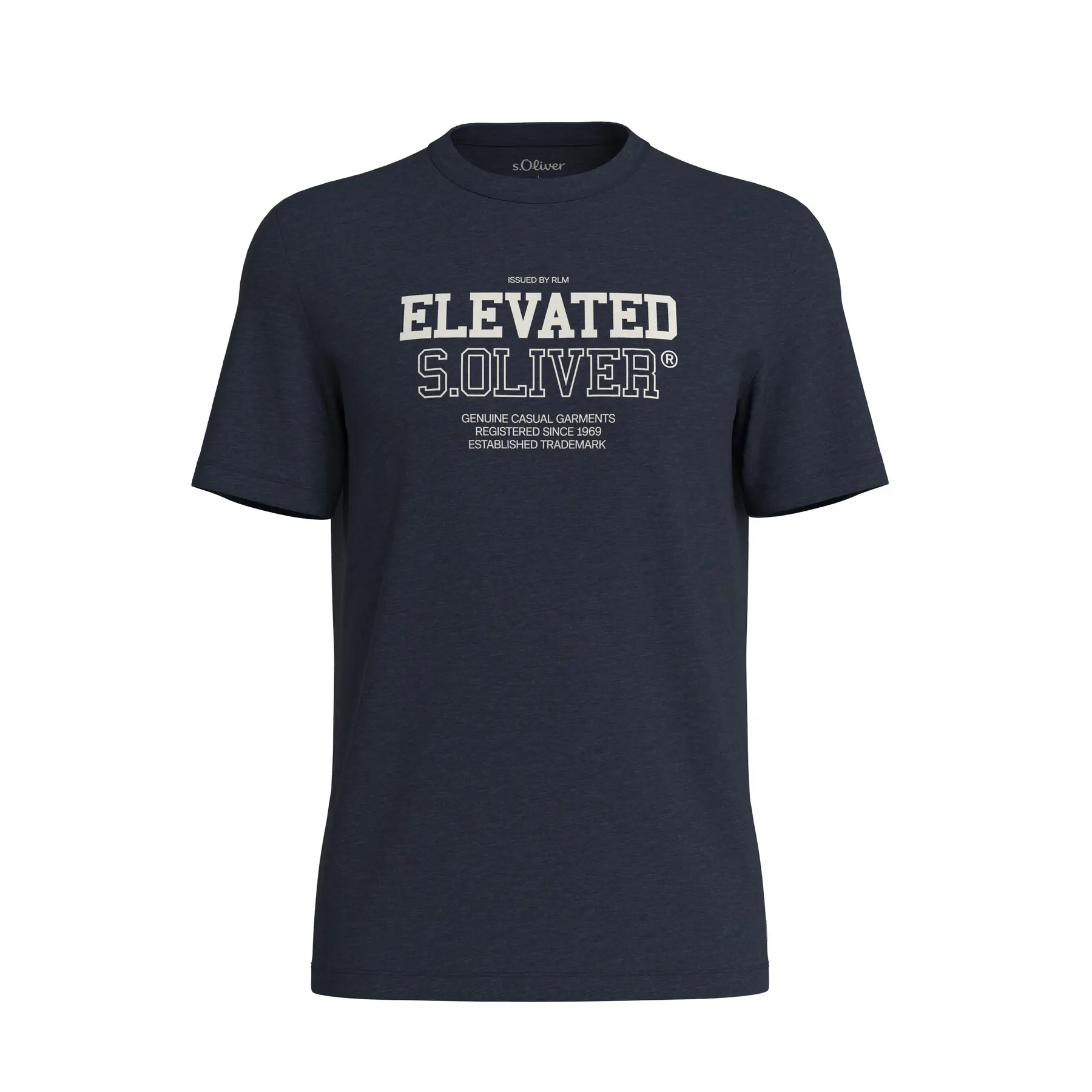 T-shirt stampato effetto mélange s.Oliver