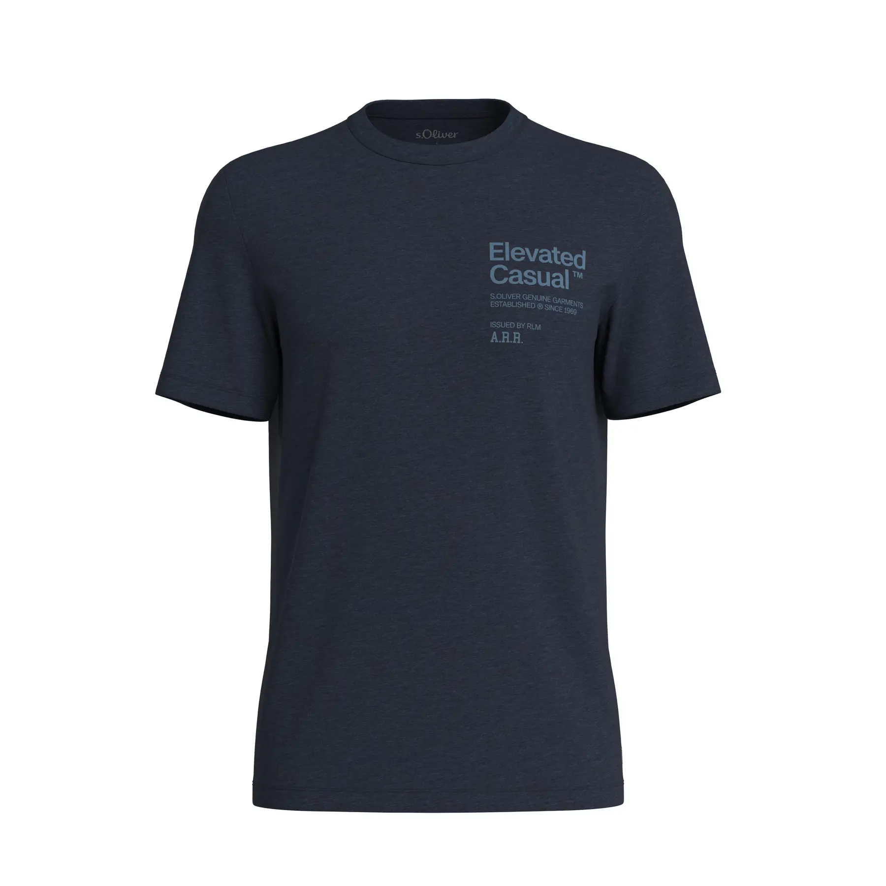 T-shirt stampato effetto mélange s.Oliver