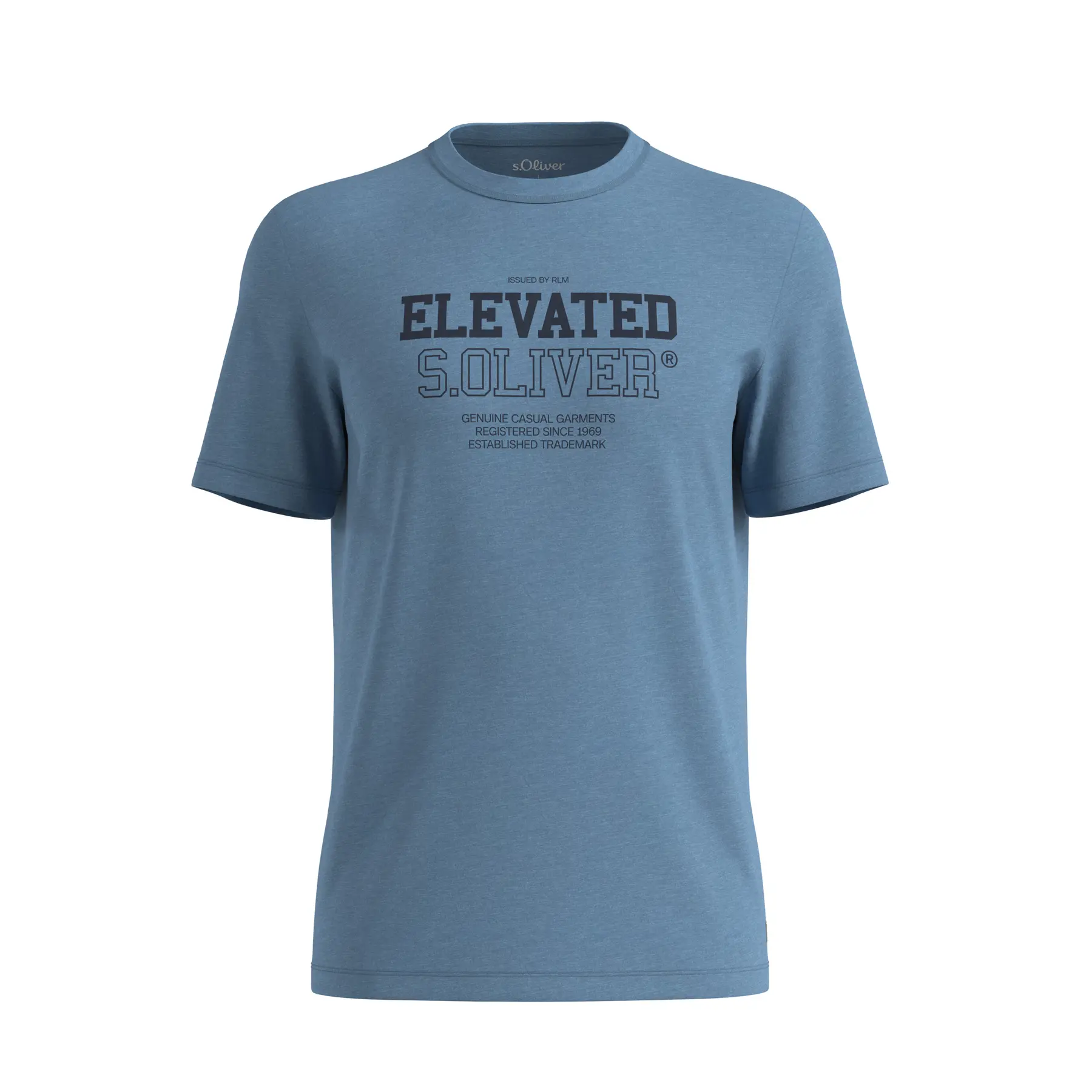 T-shirt stampato effetto mélange s.Oliver