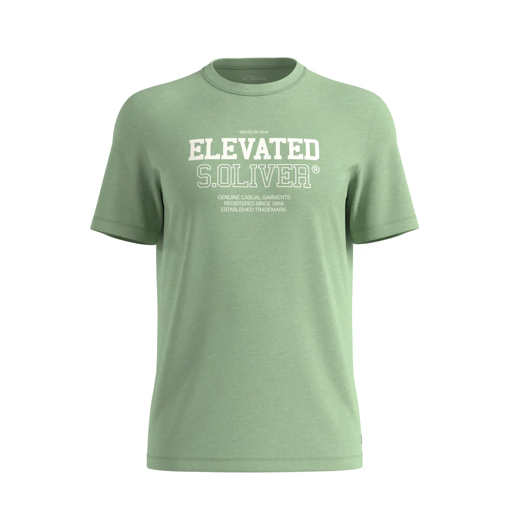 T-shirt stampato effetto mélange s.Oliver