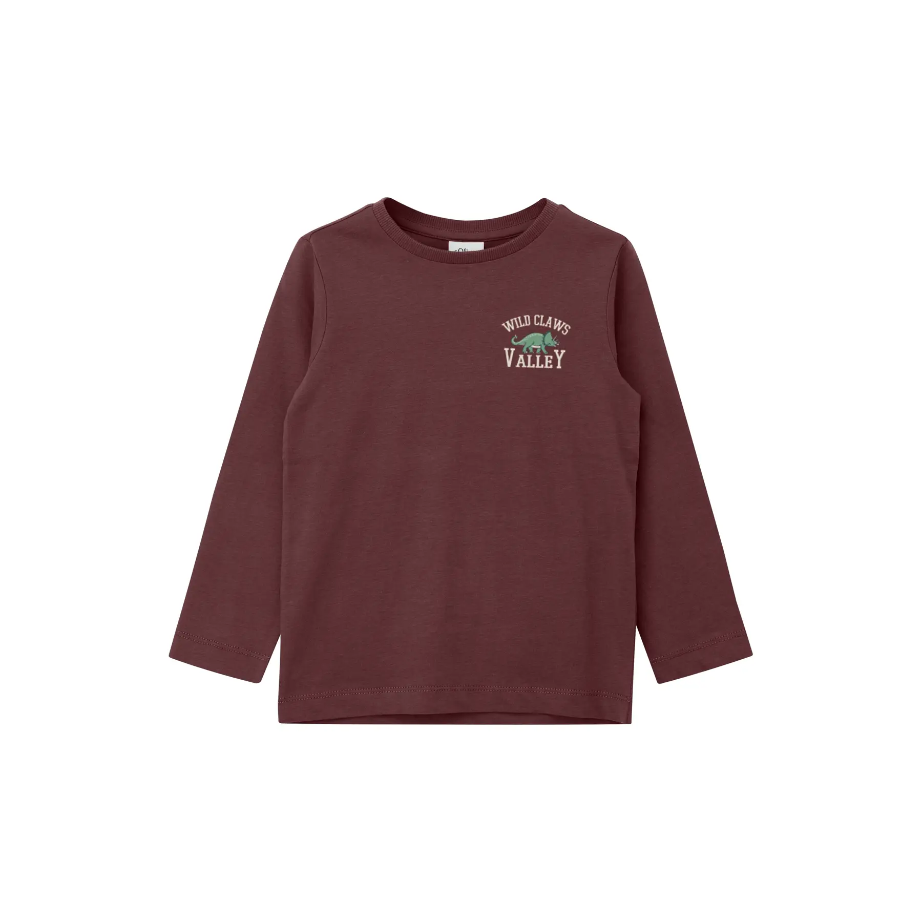 T-shirt manches longues avec imprimé profilé marquant au dos enfant s.Oliver T-shirt manches longues avec imprimé profilé marquant au dos enfant s.Oliver