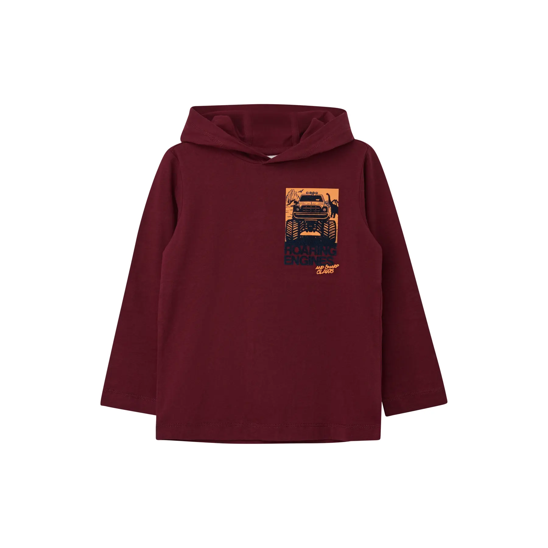 T-shirt a maniche lunghe con cappuccio e dettaglio in feltro stampato bambino s.Oliver
