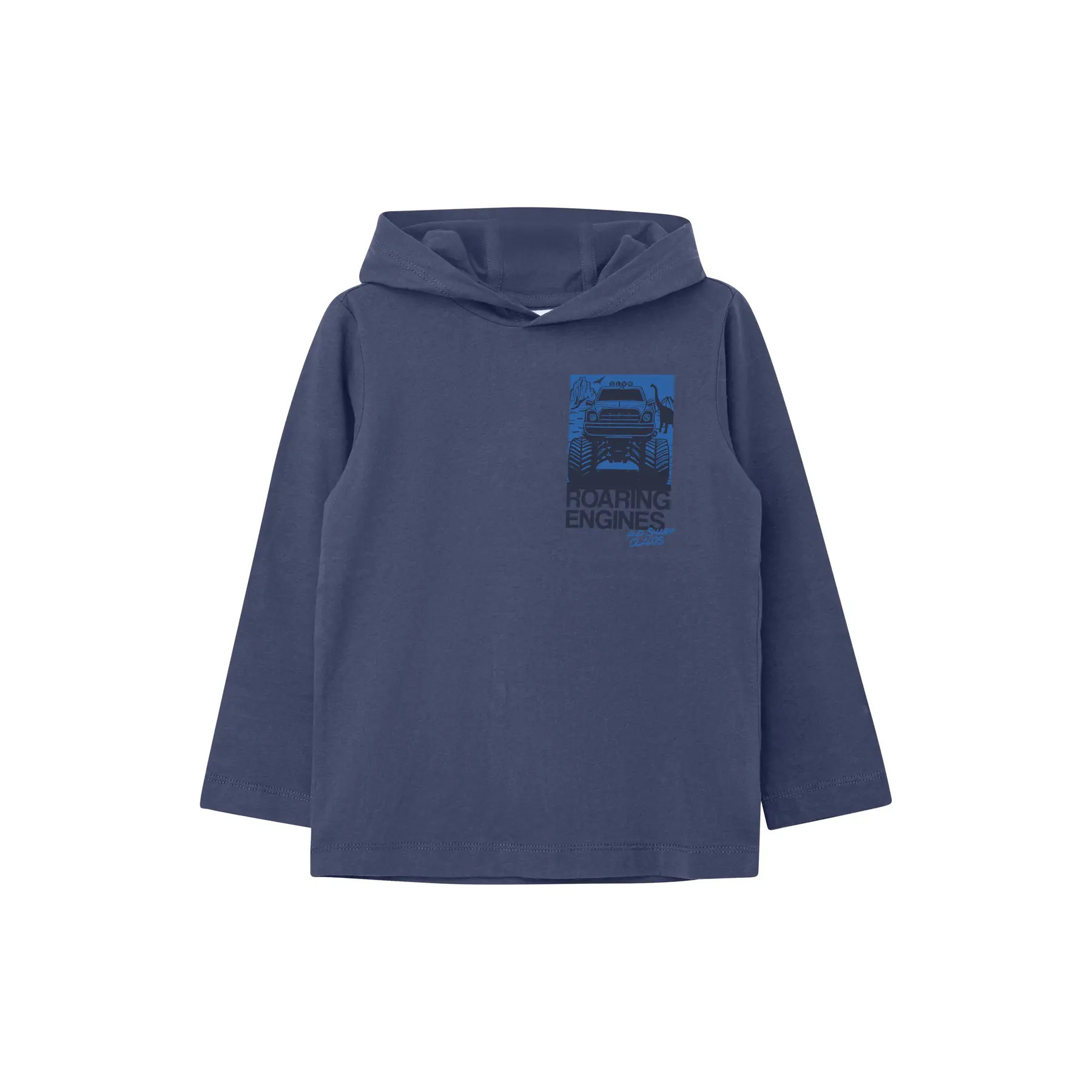 T-shirt a maniche lunghe con cappuccio e dettaglio in feltro stampato bambino s.Oliver