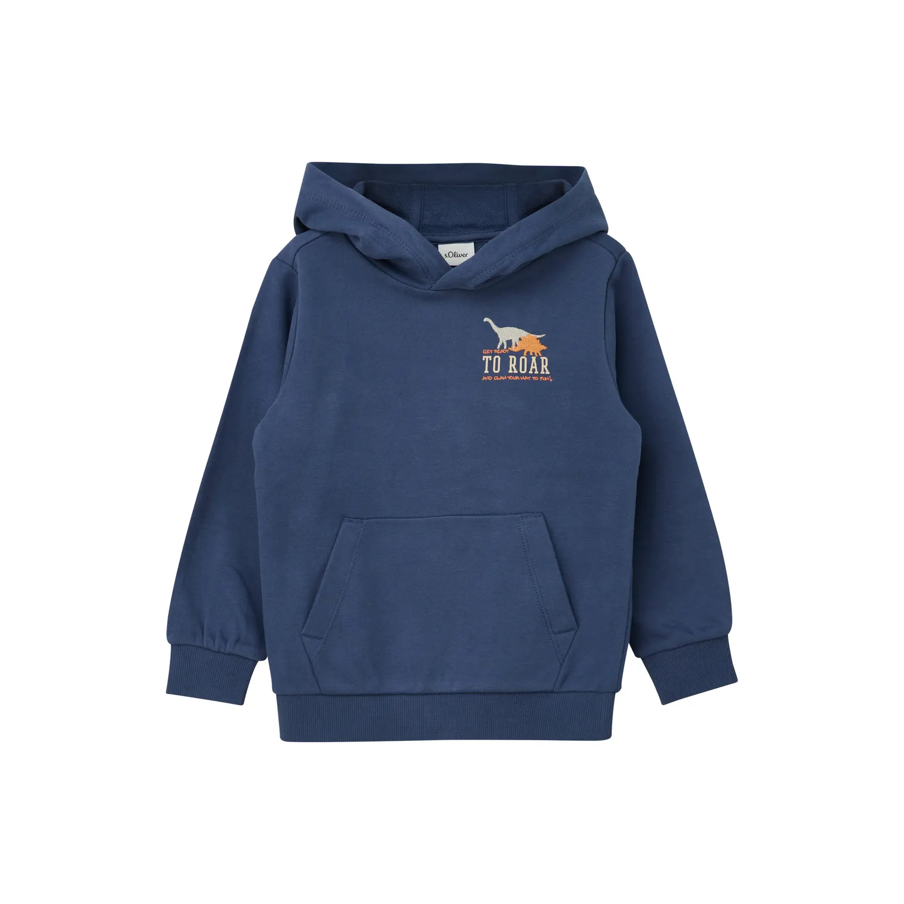 Felpa con cappuccio in misto cotone con stampa metallica per bambini s.Oliver